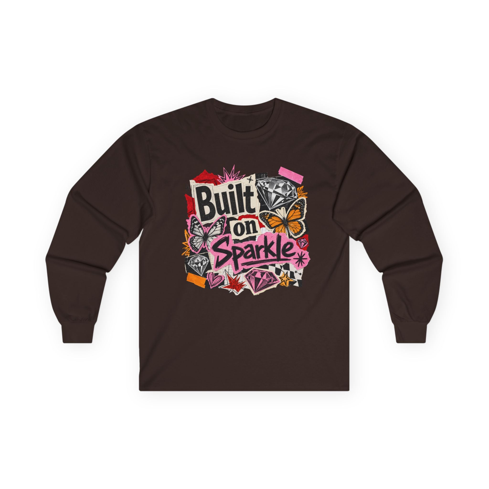 Built on Sparkle Long Sleeve Tee - Gildan