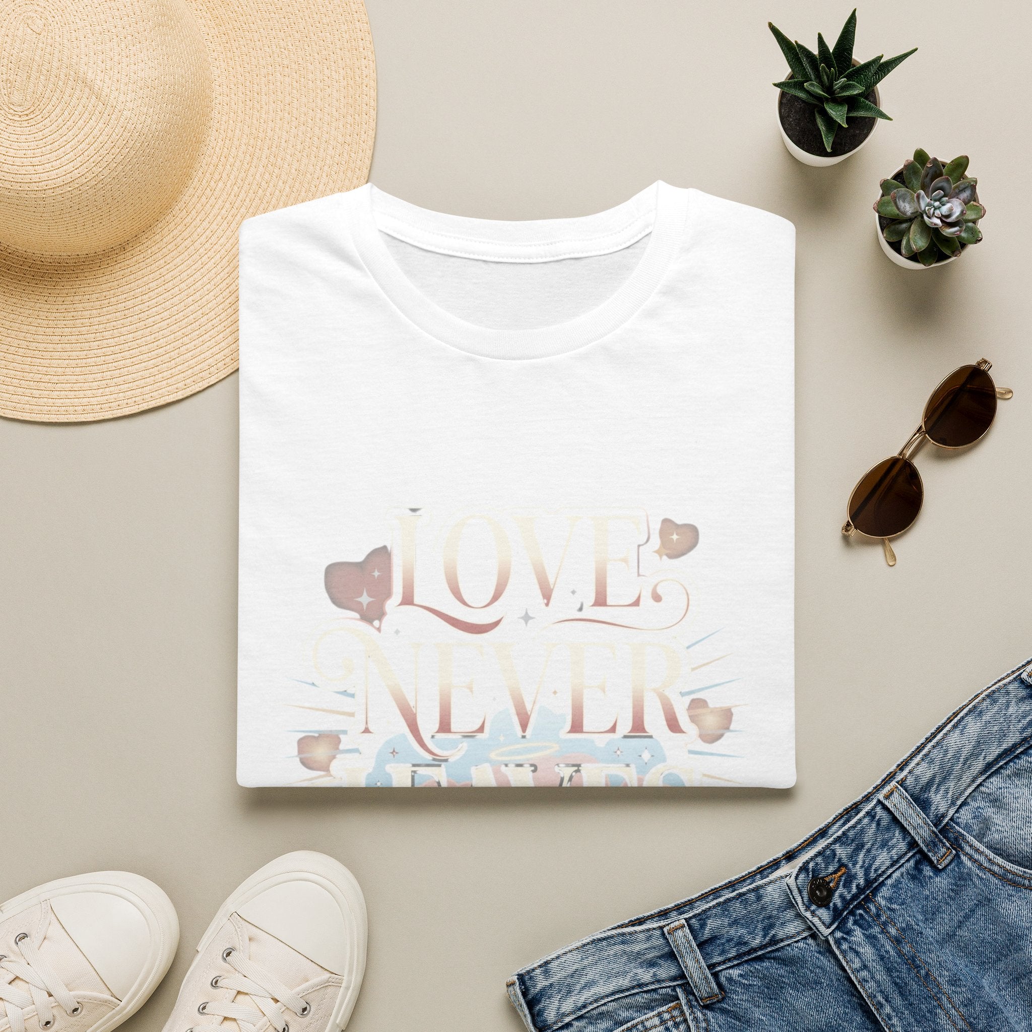 Love Never Leaves Tee - Gildan