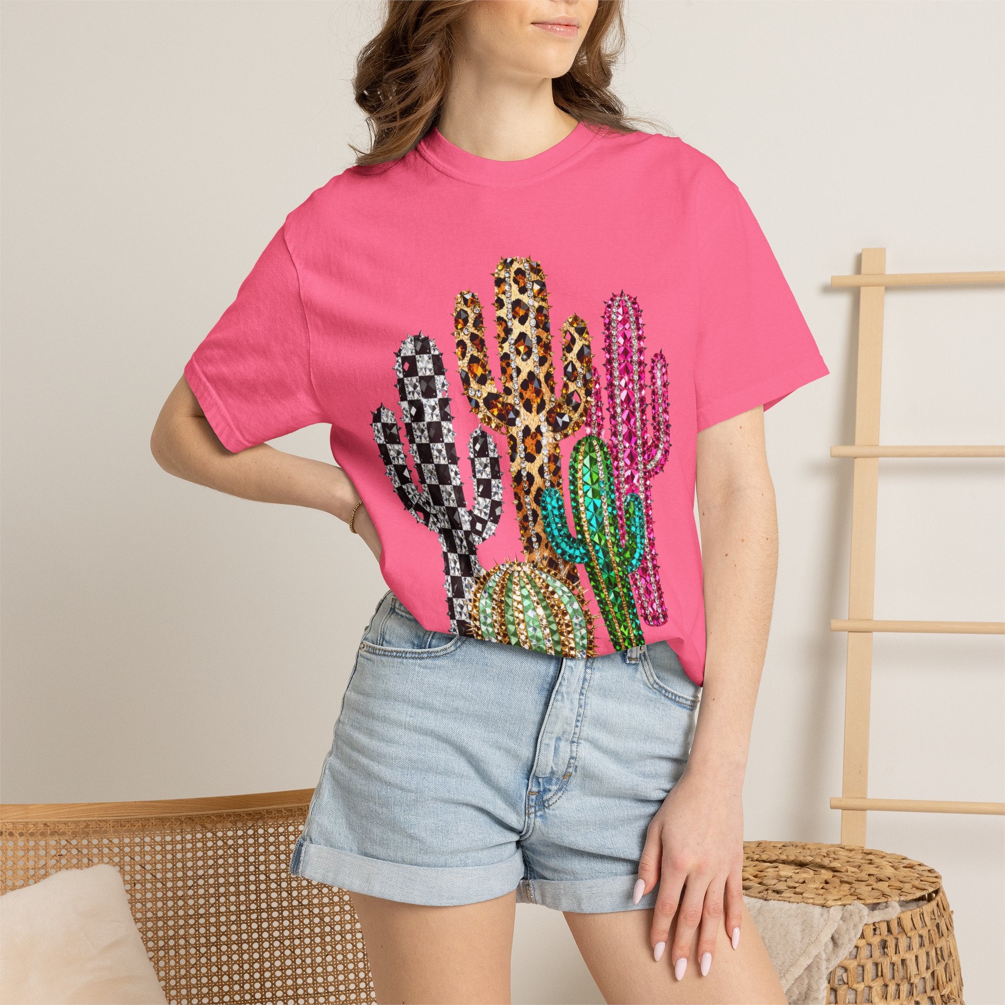 The Jeweled Cactus Tee - Comfort Colors