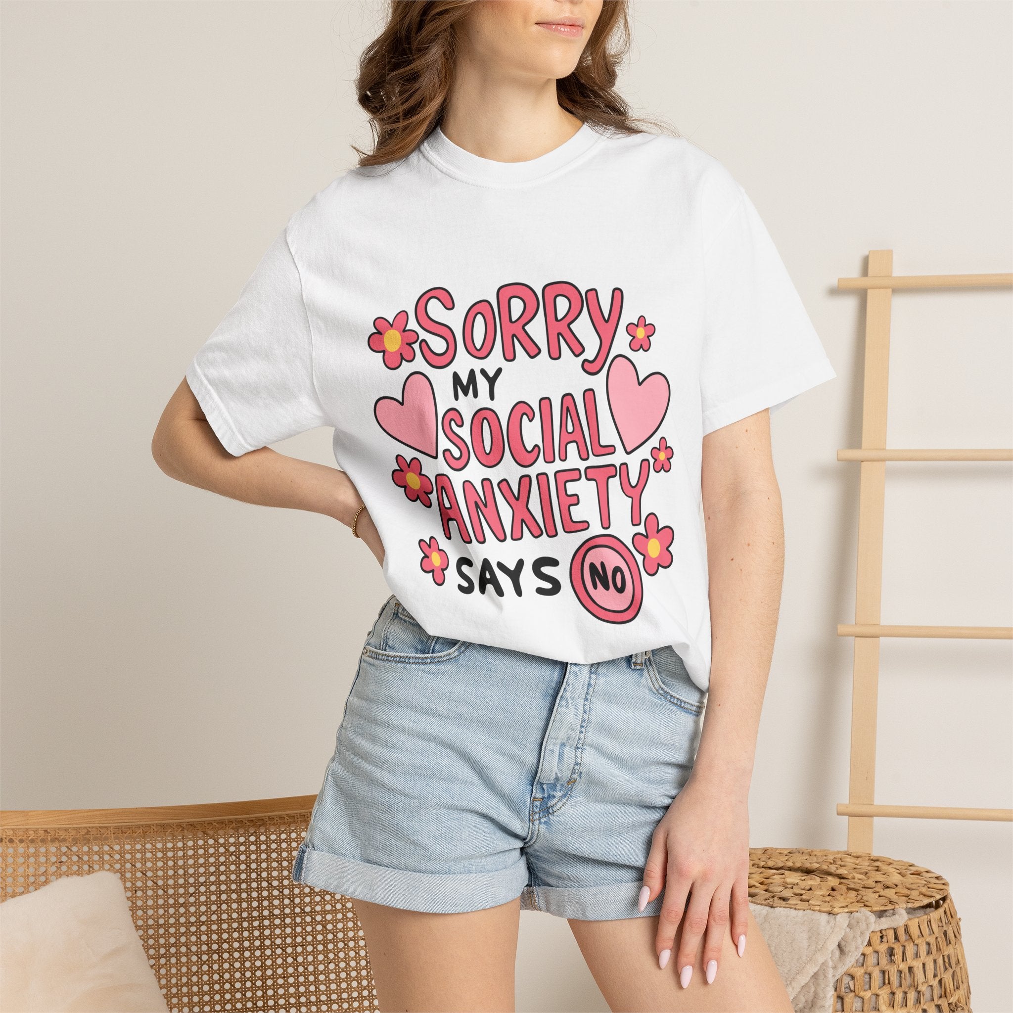 My Social Anxiety Says No Tee - Comfort Colors