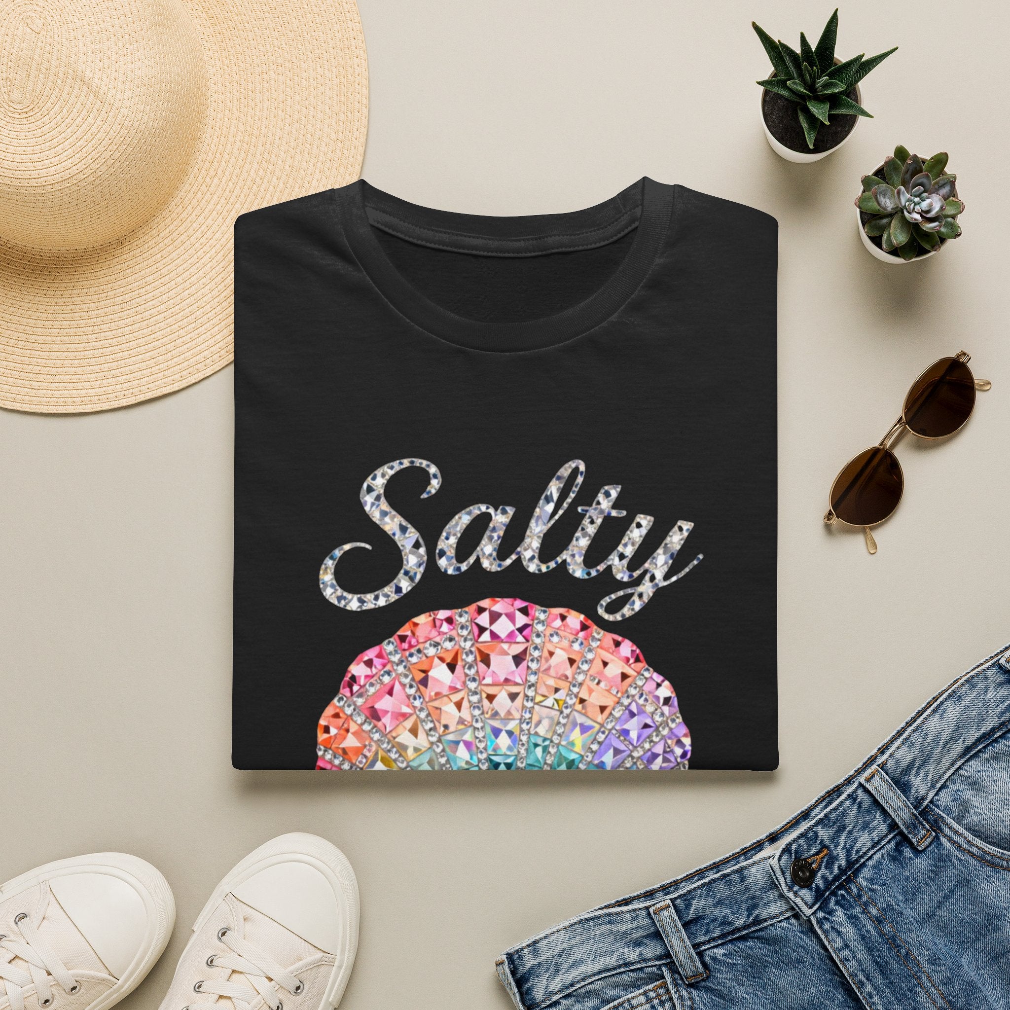 Salty Soul Jewel Tee - Gildan