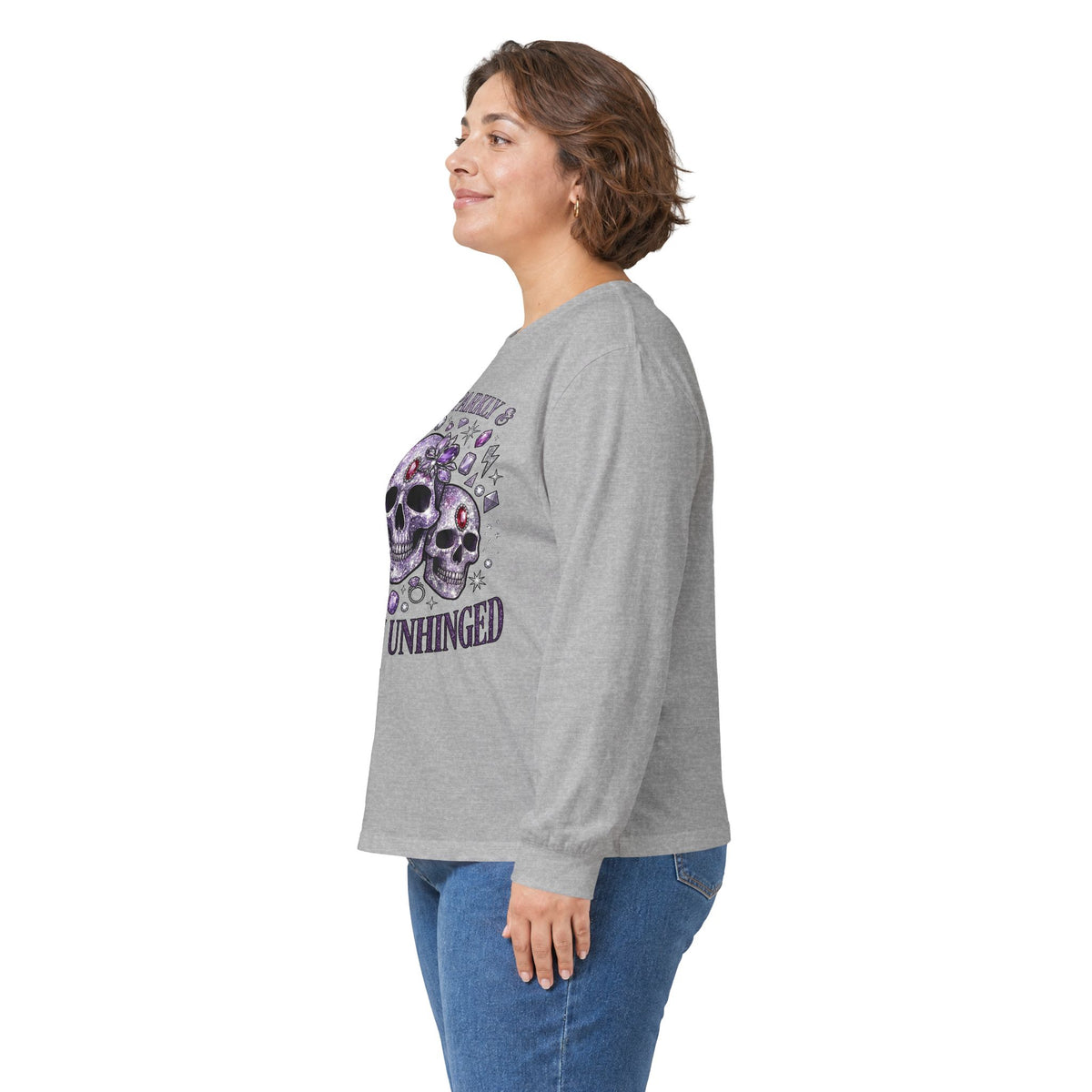 Spooky and Sparkly Long Sleeve Tee - Gildan