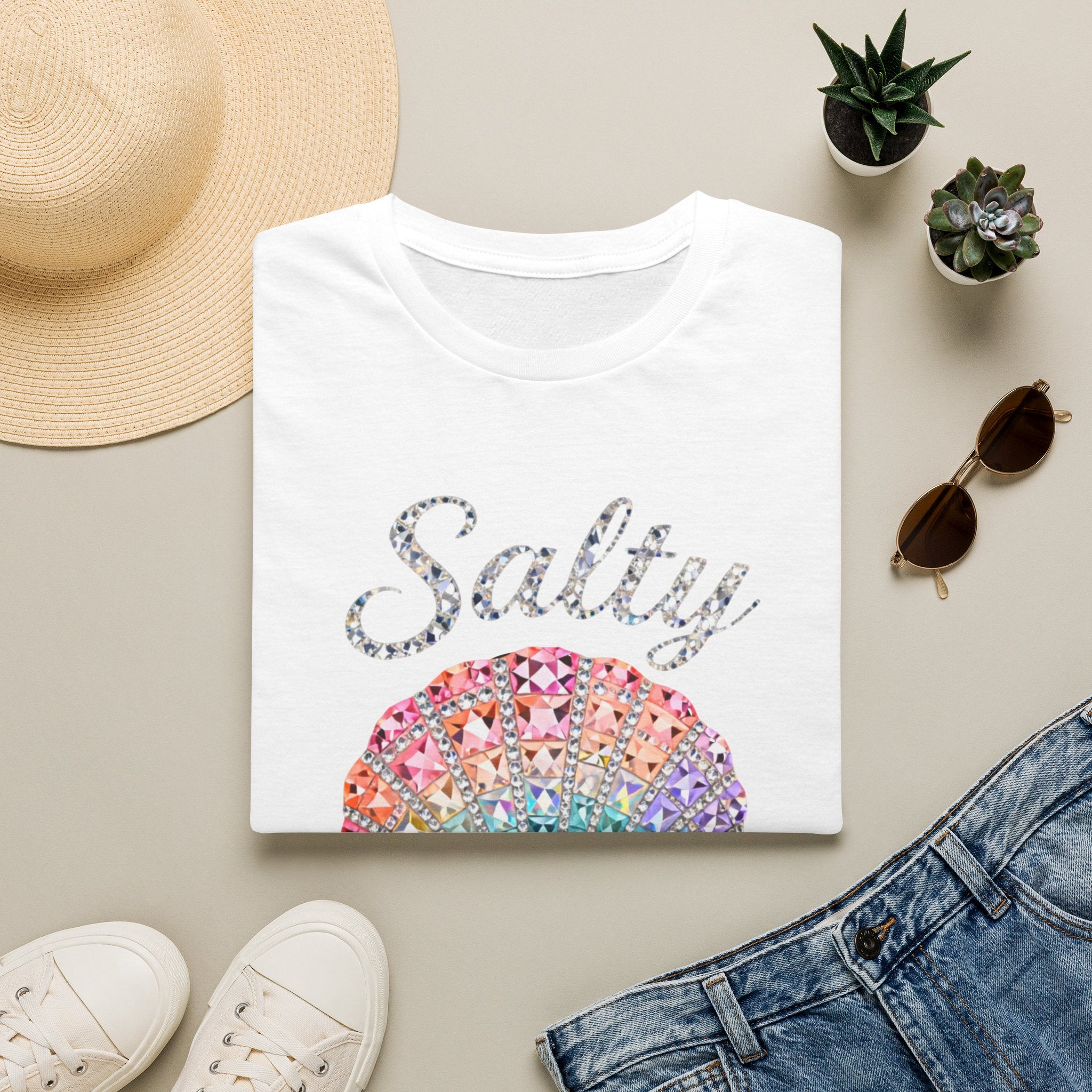 Salty Soul Jewel Tee - Gildan