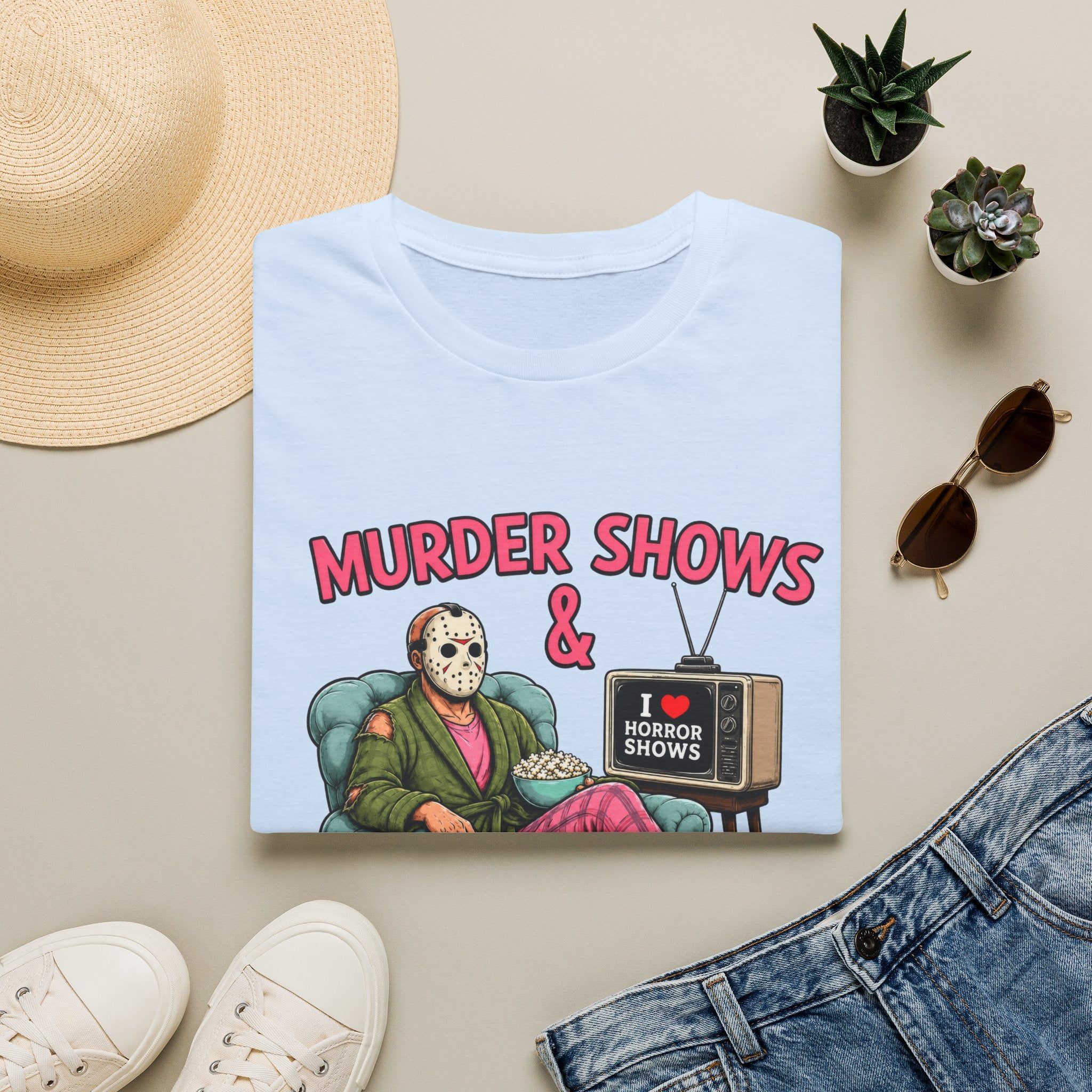 Murder Shows and Comfy Clothes Tee- Gildan