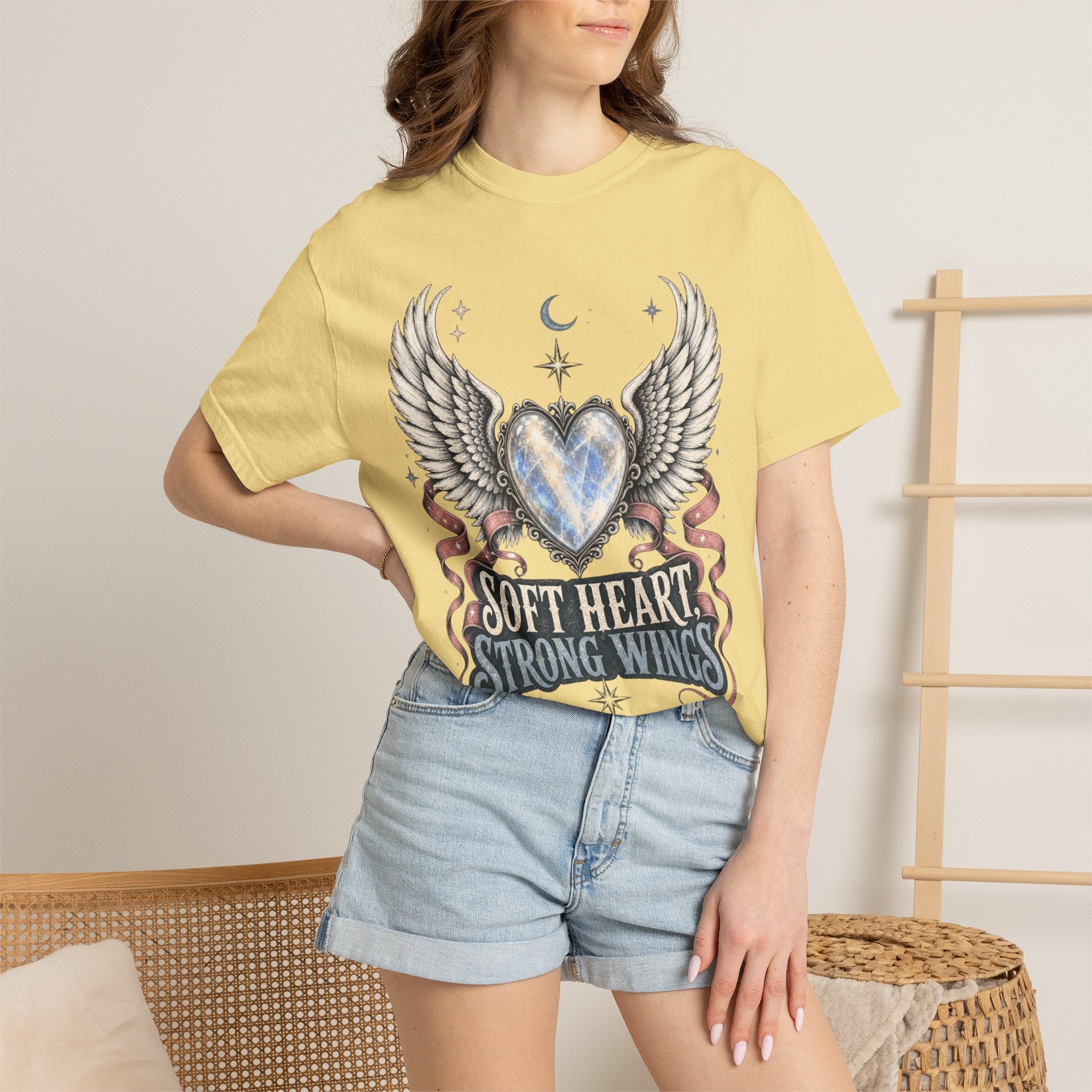 Soft Heart Strong Wings Tee - Comfort Colors