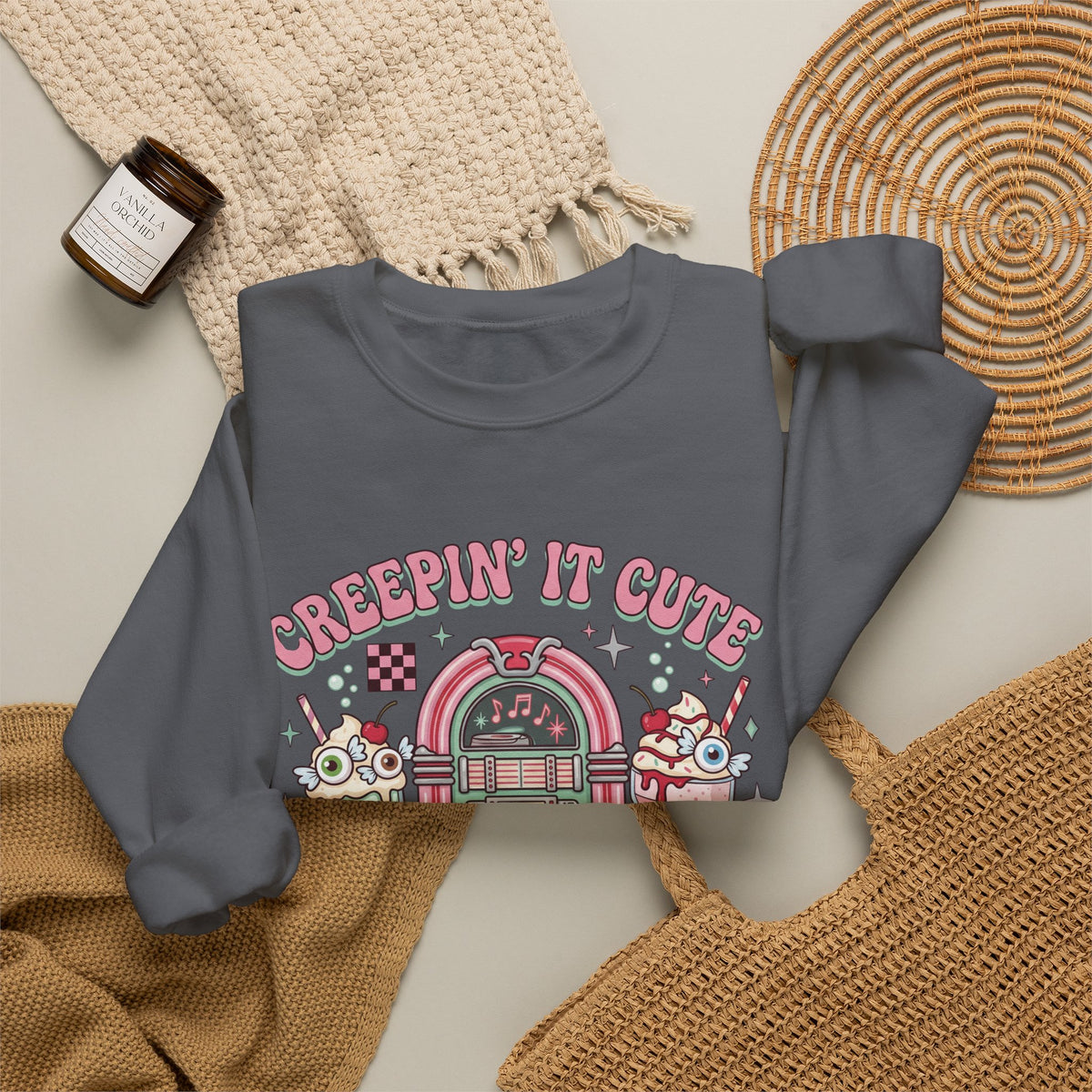 Creepin' It Cute Sweatshirt - Gildan