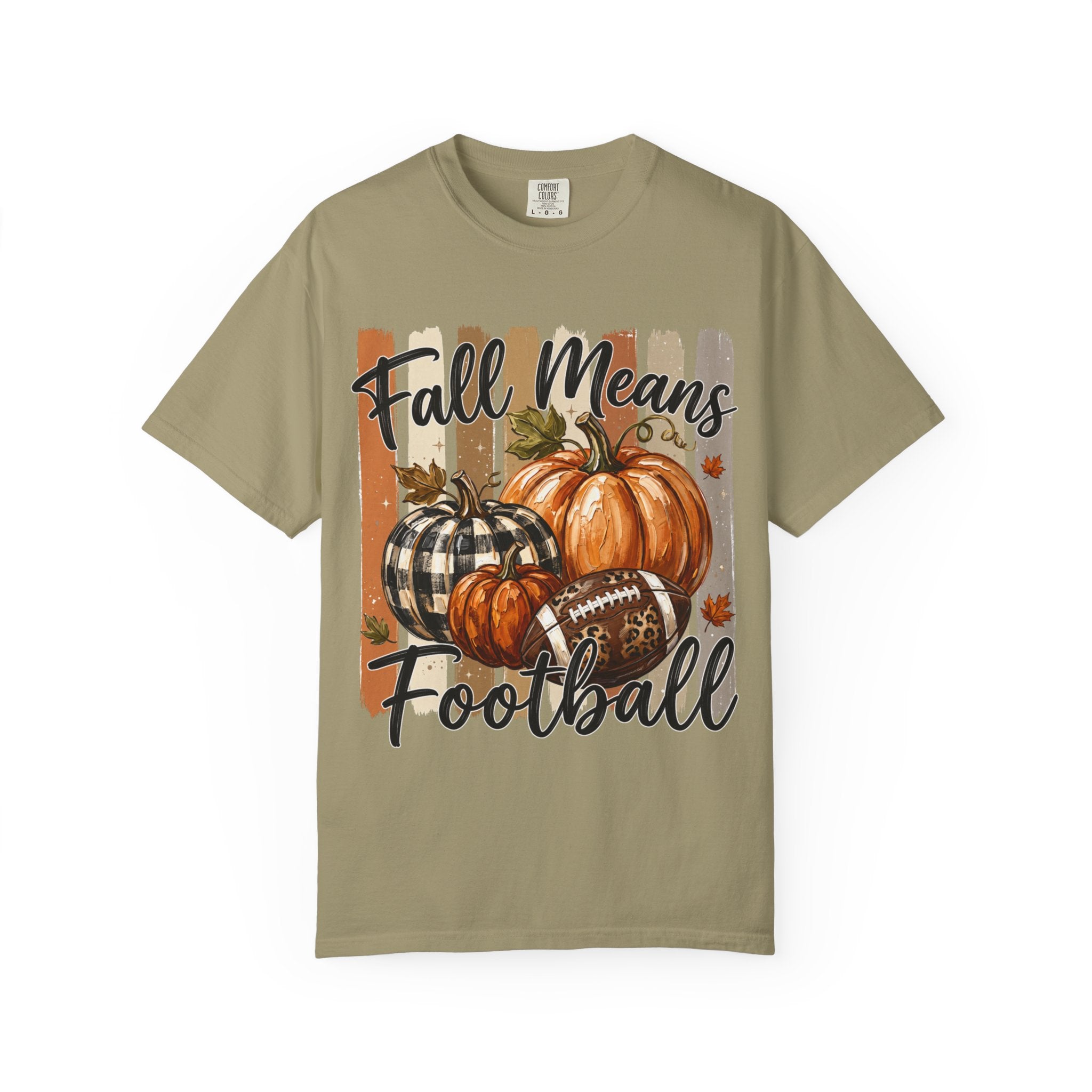 Fall Means Football Tee - Comfort Colors
