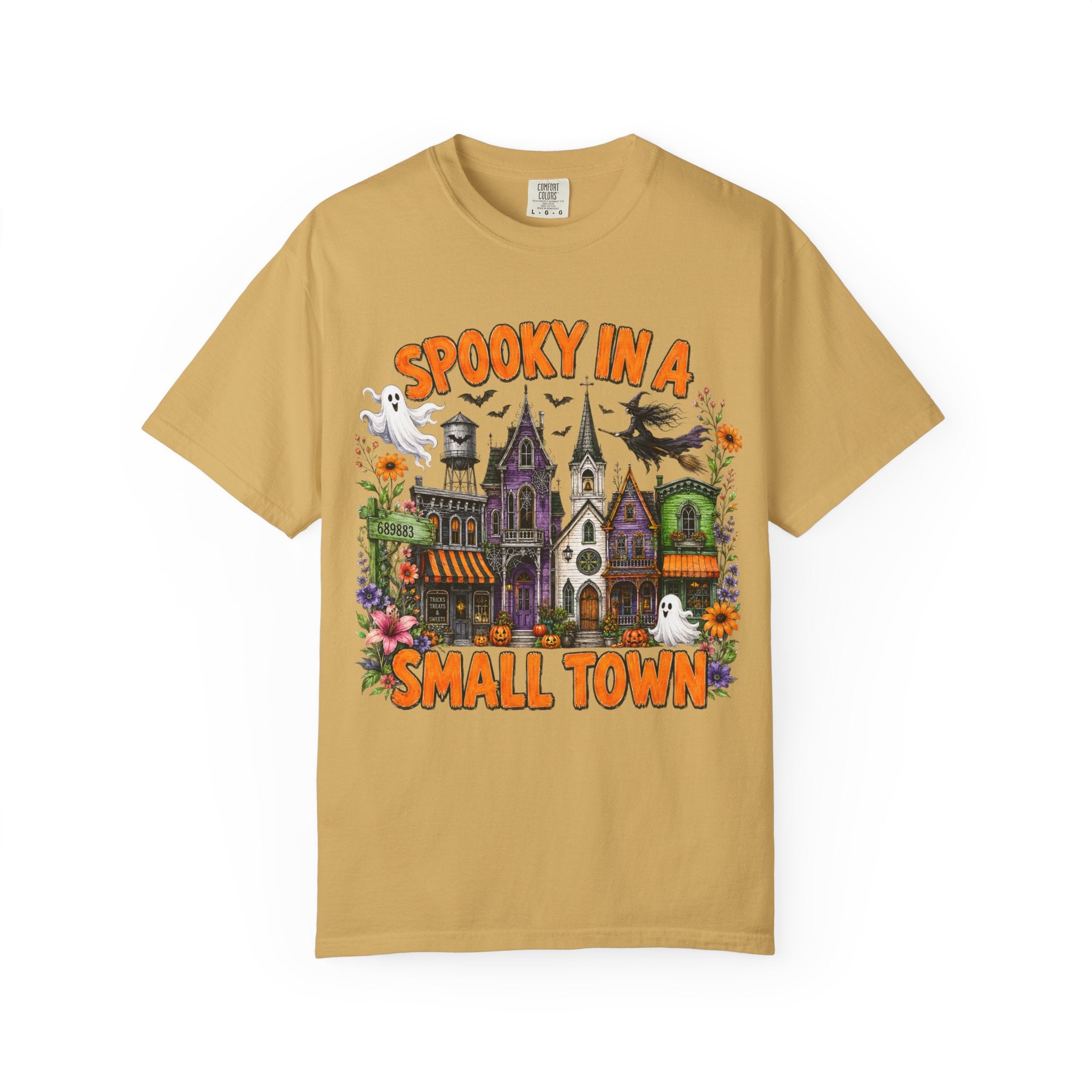 Spooky In A Small Town Tee - Comfort Colors