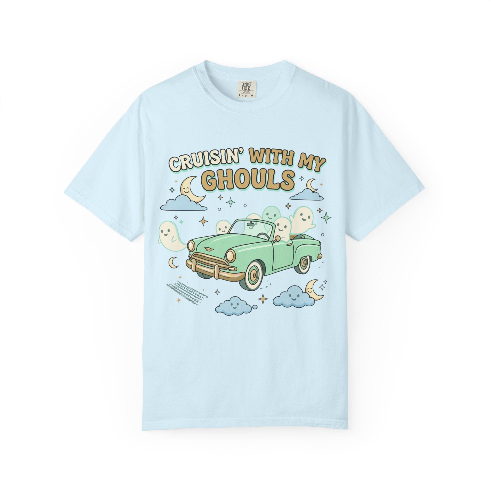 Cruisin' With My Ghouls Tee - Comfort Colors