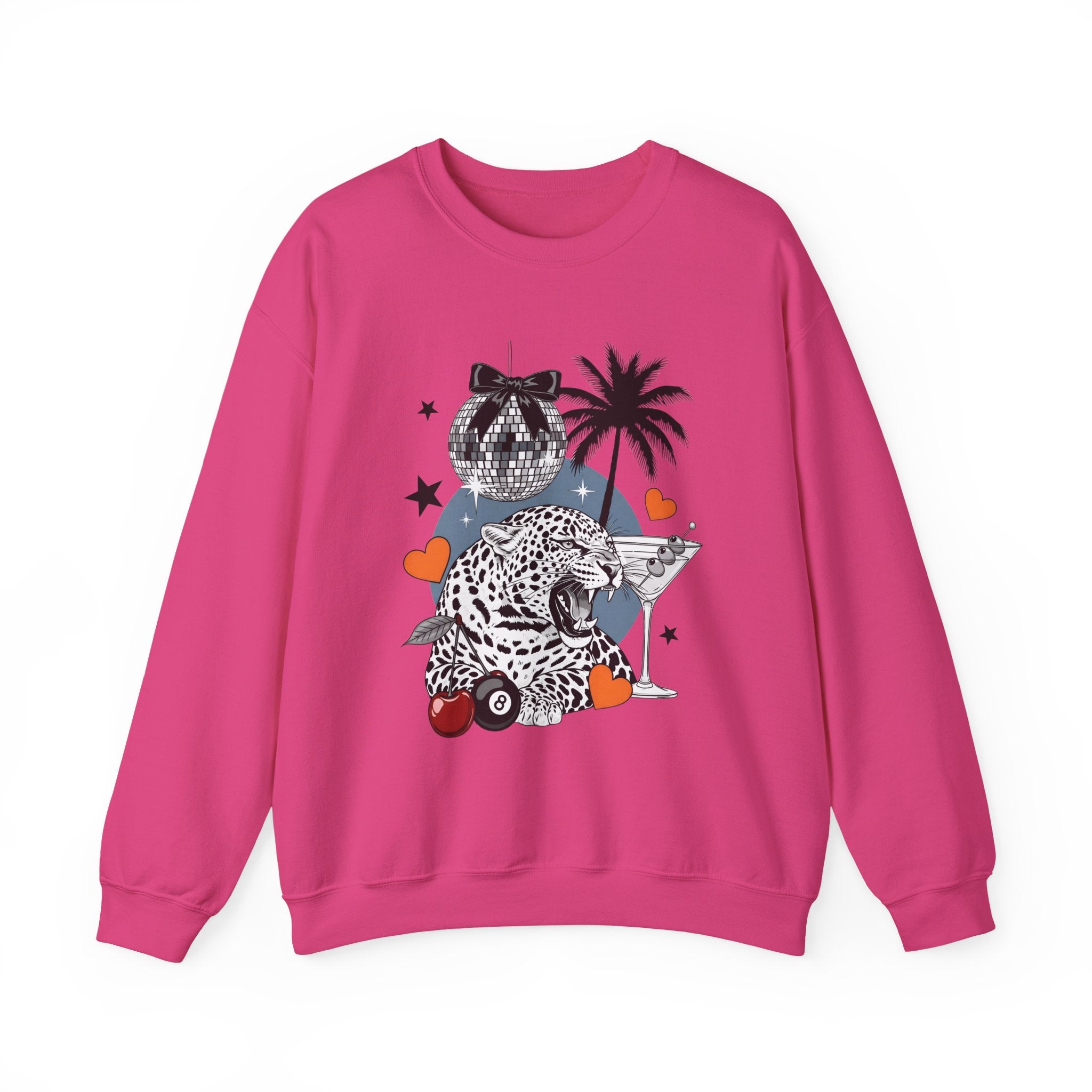Disco Cheetah Sweatshirt - Gildan