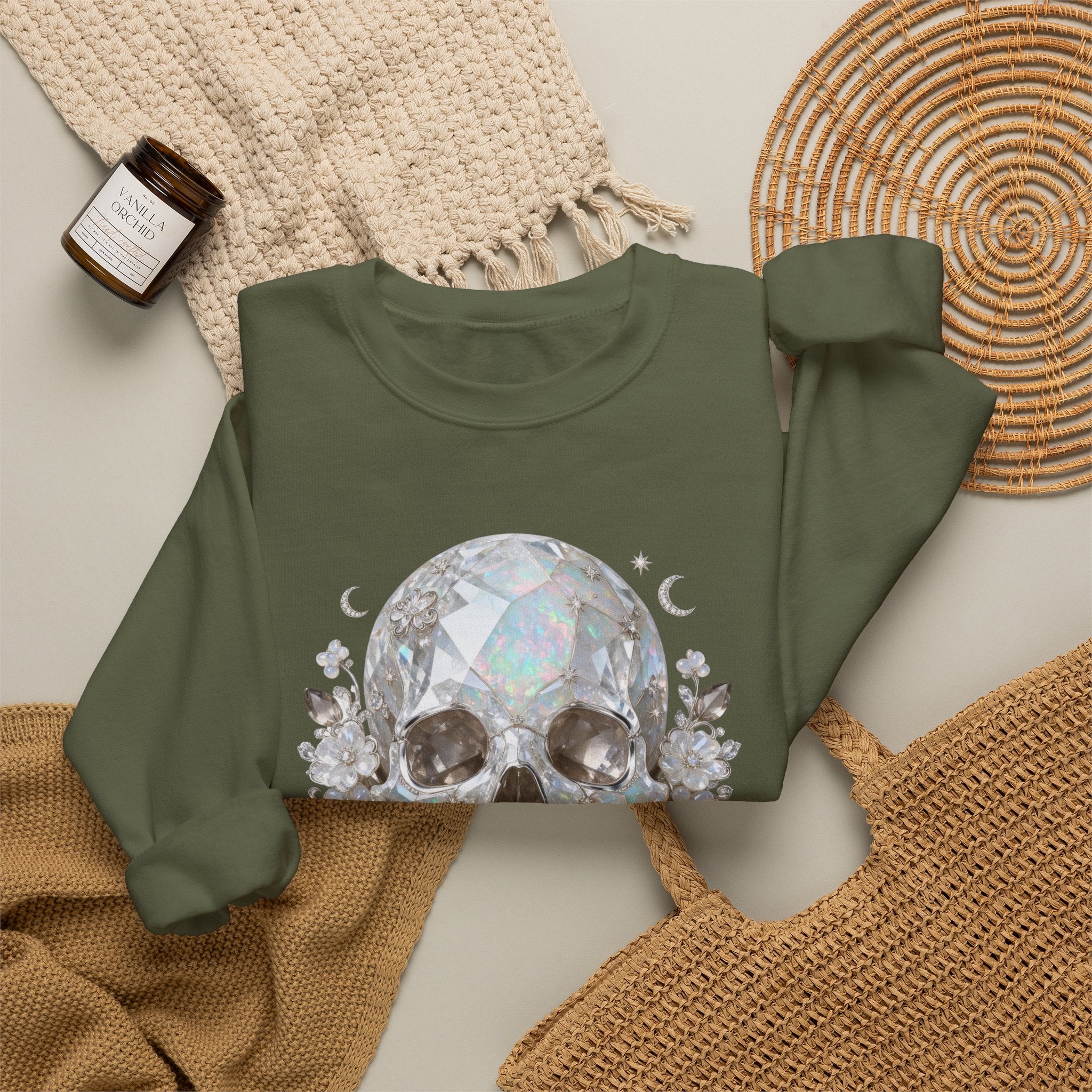 The Moonstone Skull Sweatshirt - Gildan