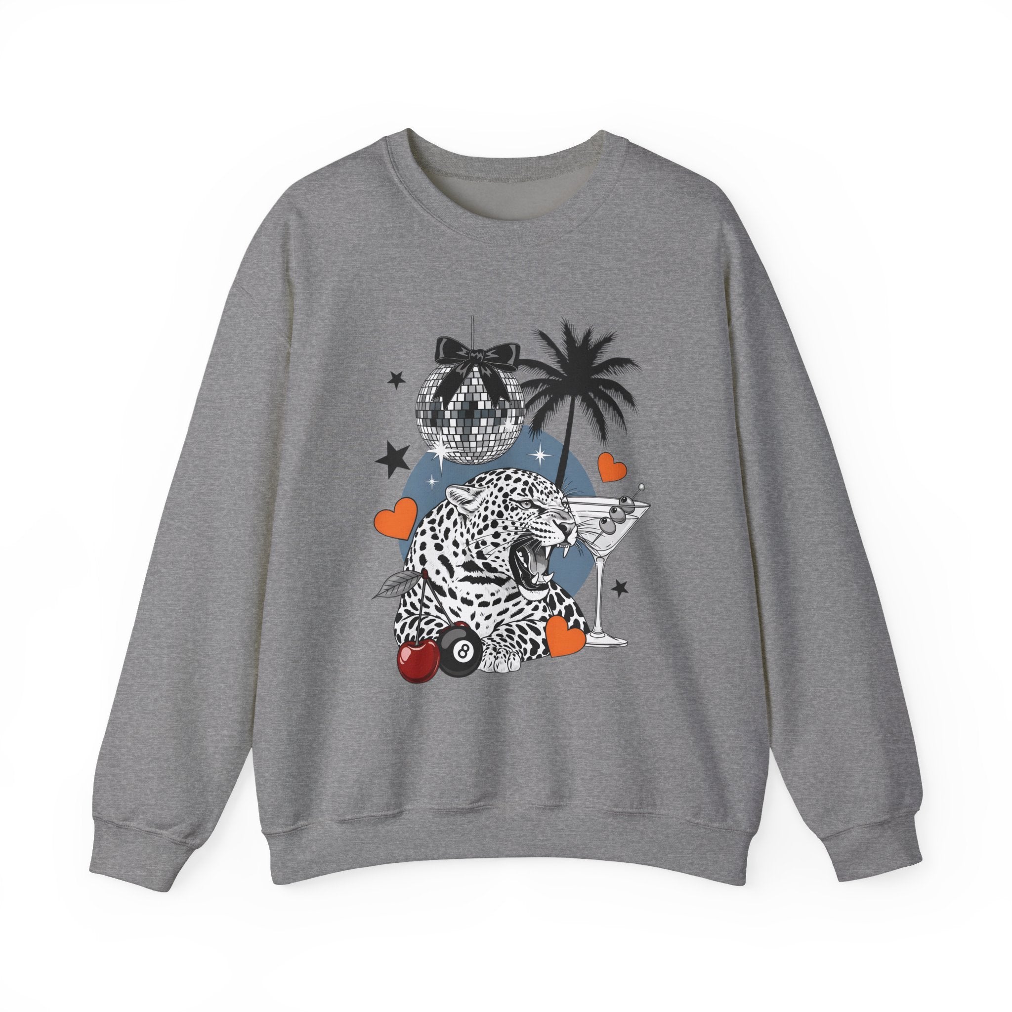 Disco Cheetah Sweatshirt - Gildan