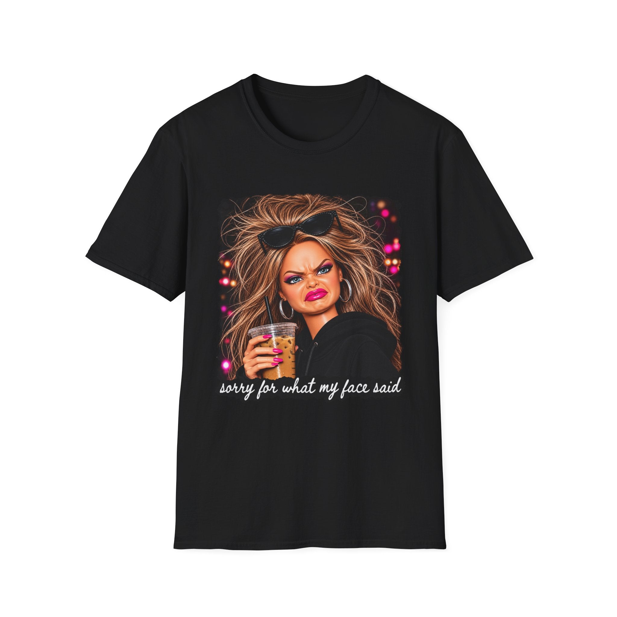 Sorry For What My Face Said Tee - Gildan