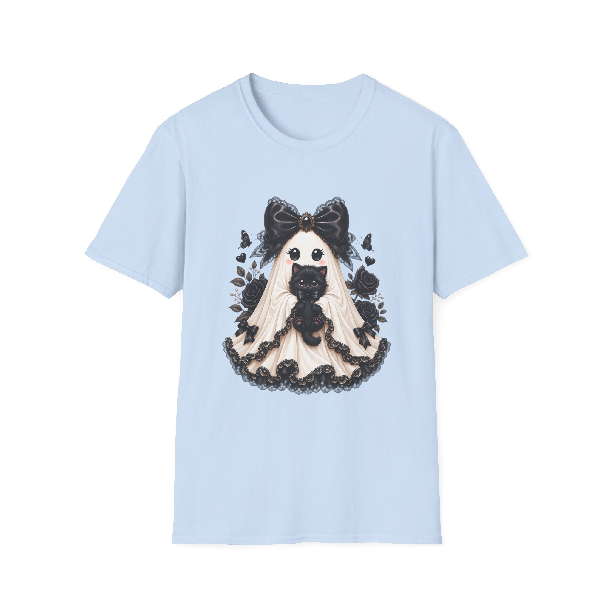 Lace Kitten Ghost Tee - Gildan