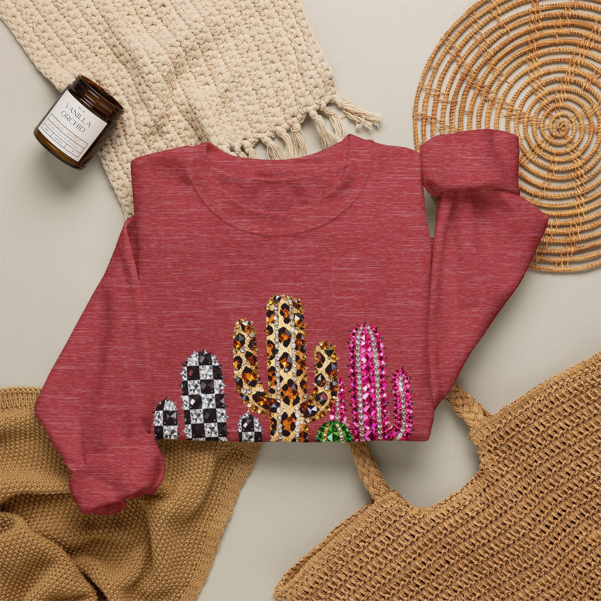 The Jeweled Cactus Sweatshirt - Gildan