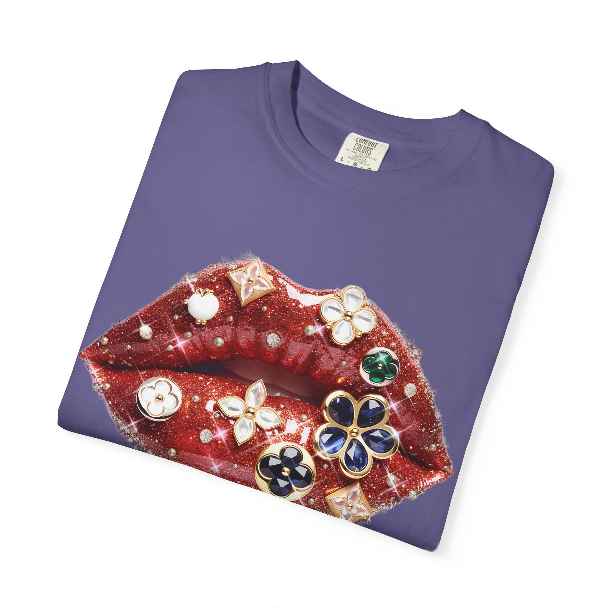 Jewel Lips Tee - Comfort Colors