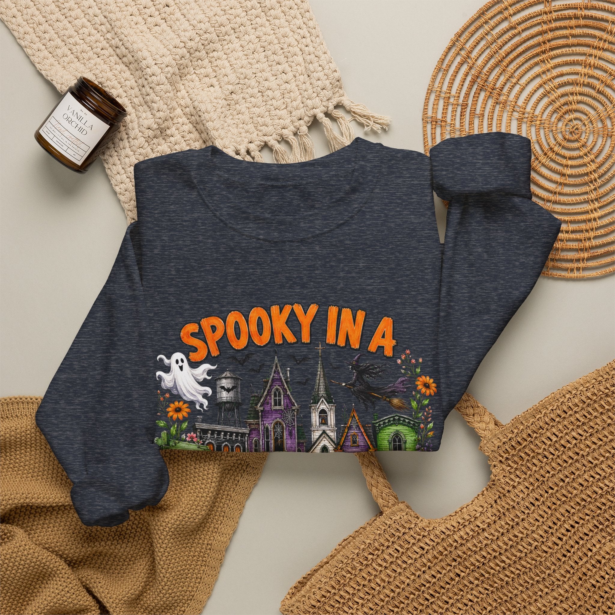 Spooky In A Smalltown Sweatshirt - Gildan