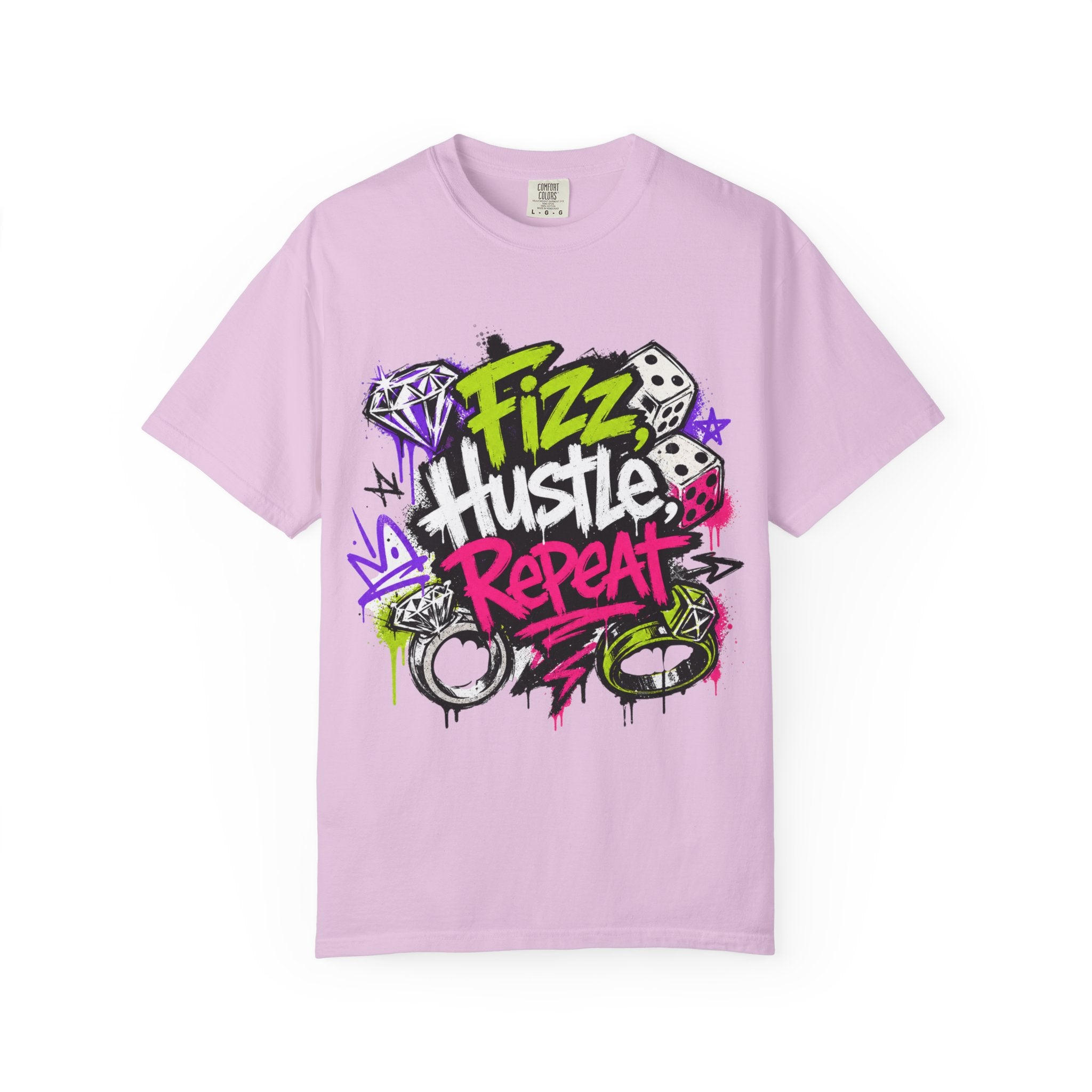 Fizz Hustle Repeat Tee - Comfort Colors