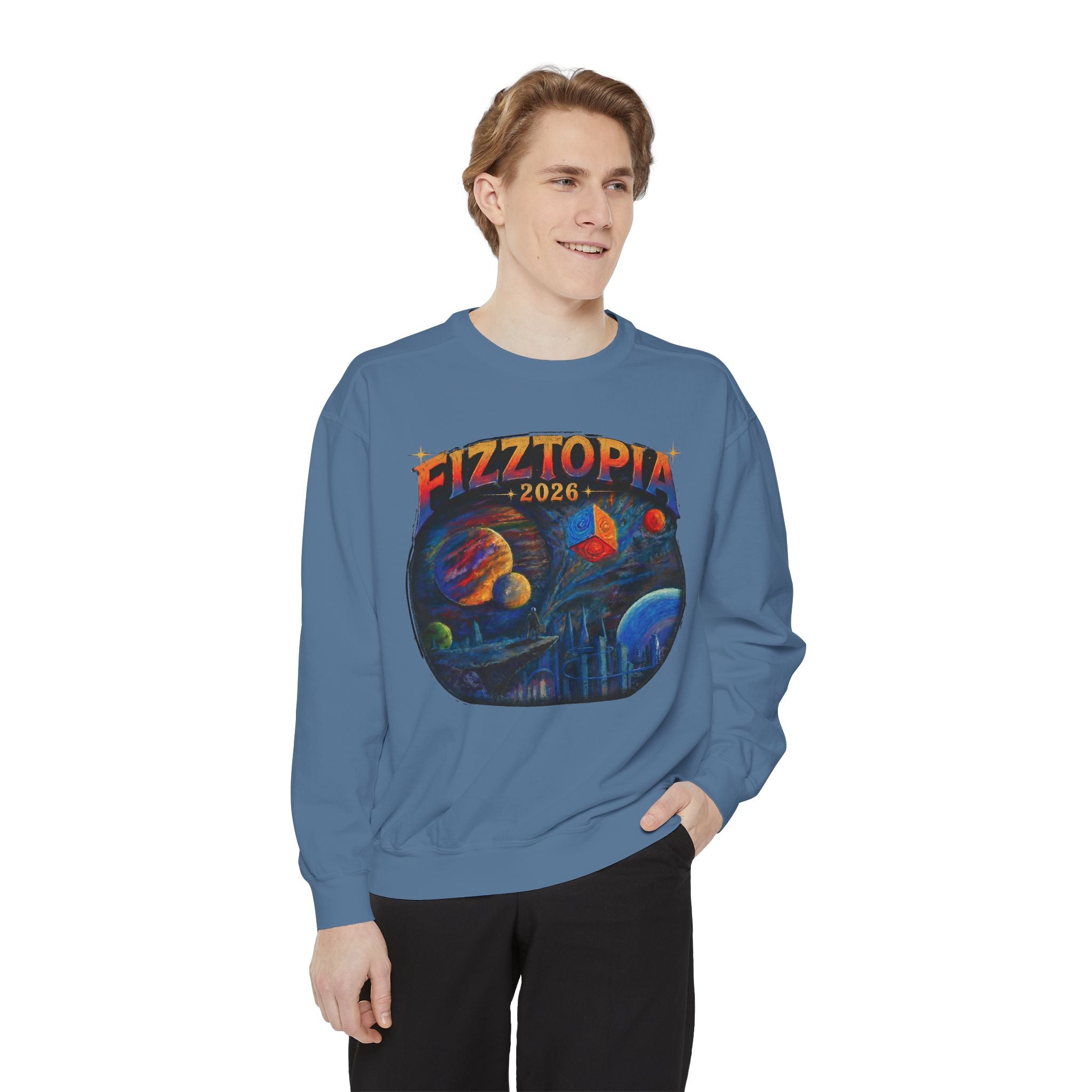 Daddy Ring Bomb's Fizztopia Galaxy Sweatshirt - Comfort Colors