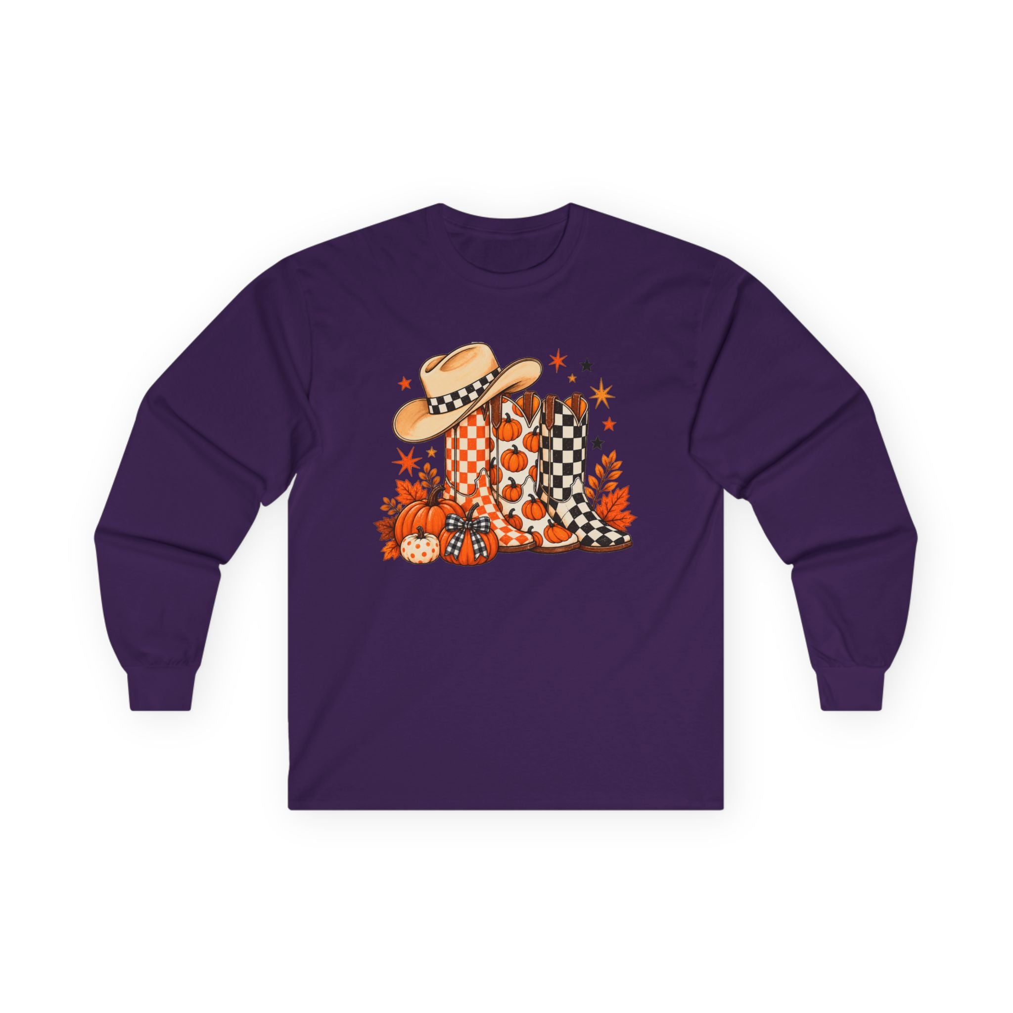 Halloween Boots Long Sleeve - Gildan