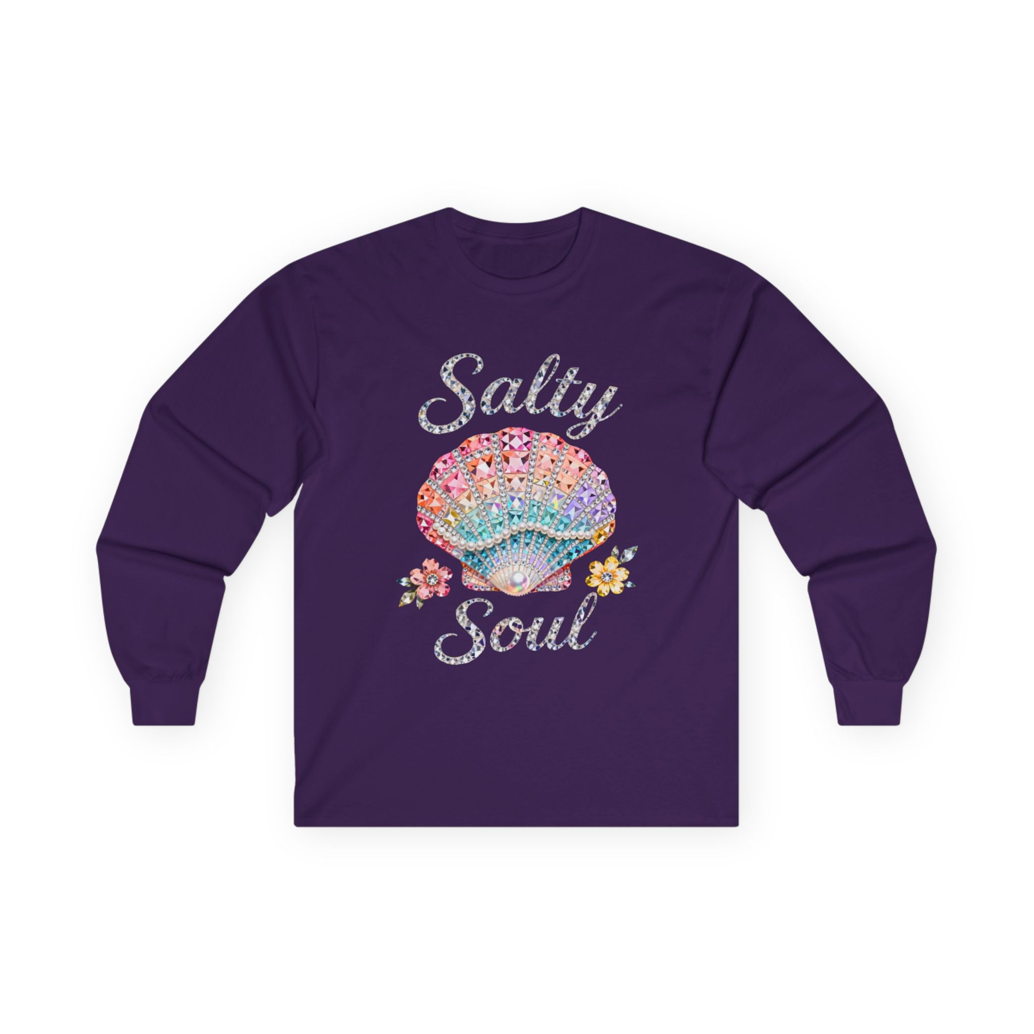 Salty Soul Long Sleeve Tee - Gildan