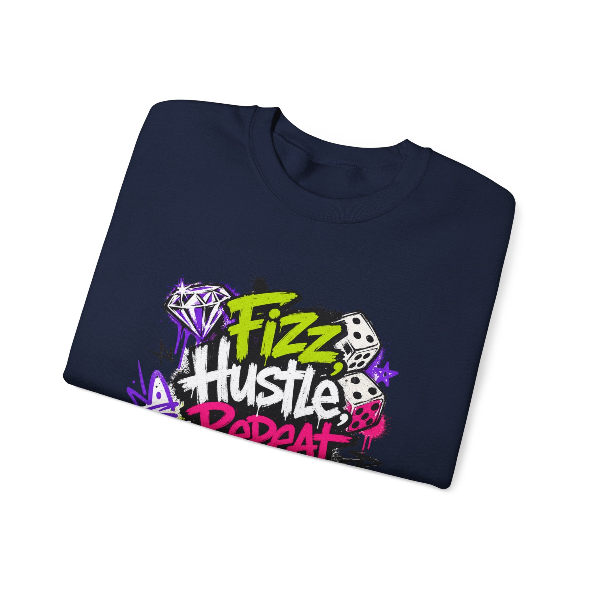 Fizz Hustle Repeat Sweatshirt - Gildan