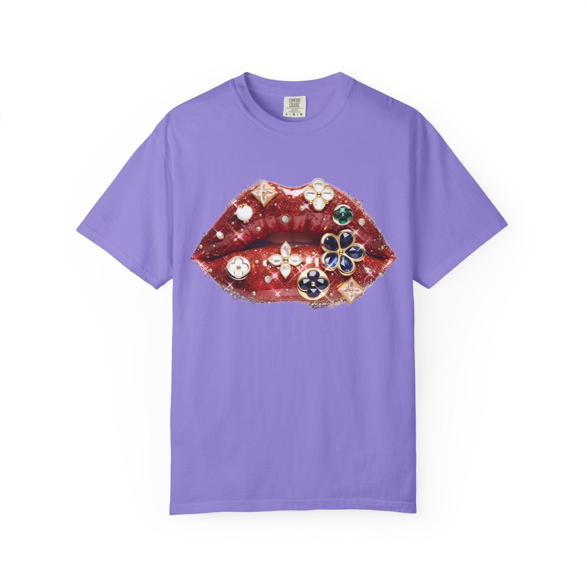 Jewel Lips Tee - Comfort Colors