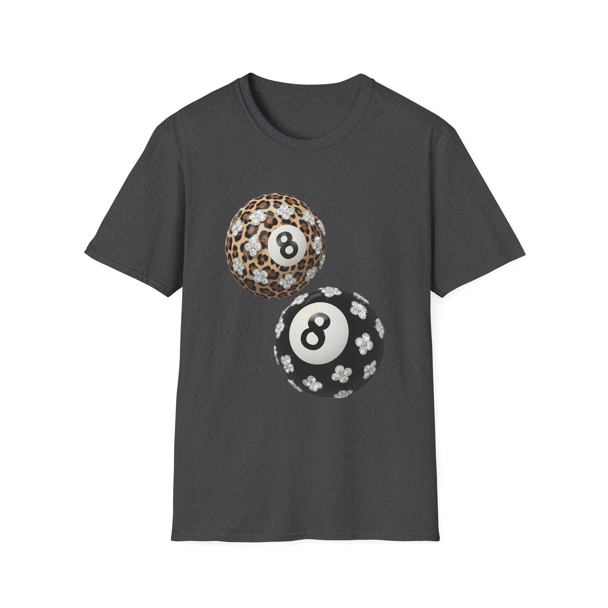 Jeweled Lucky 8 Ball Tee - Gildan