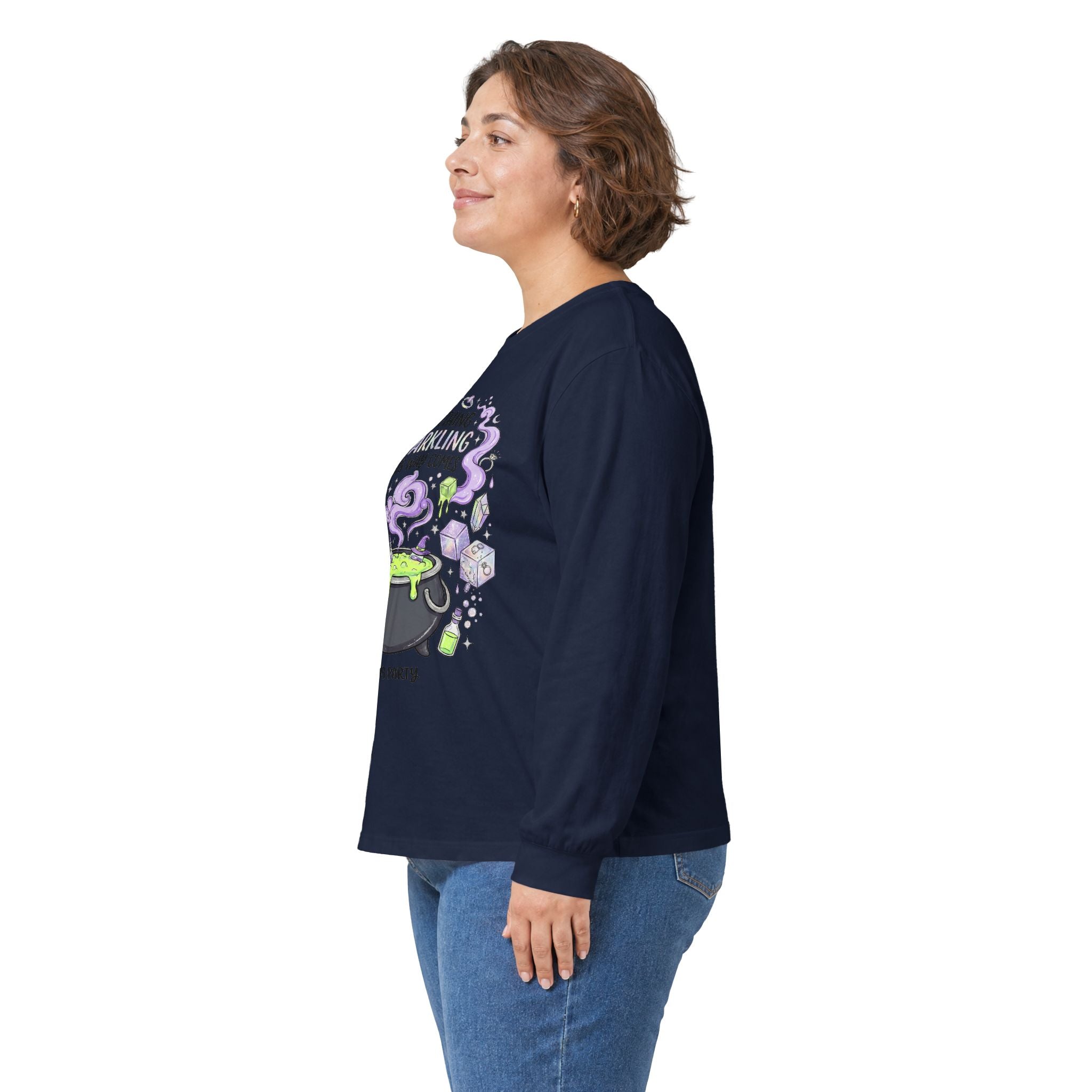 The Spooky Cauldron Long Sleeve Tee - Gildan