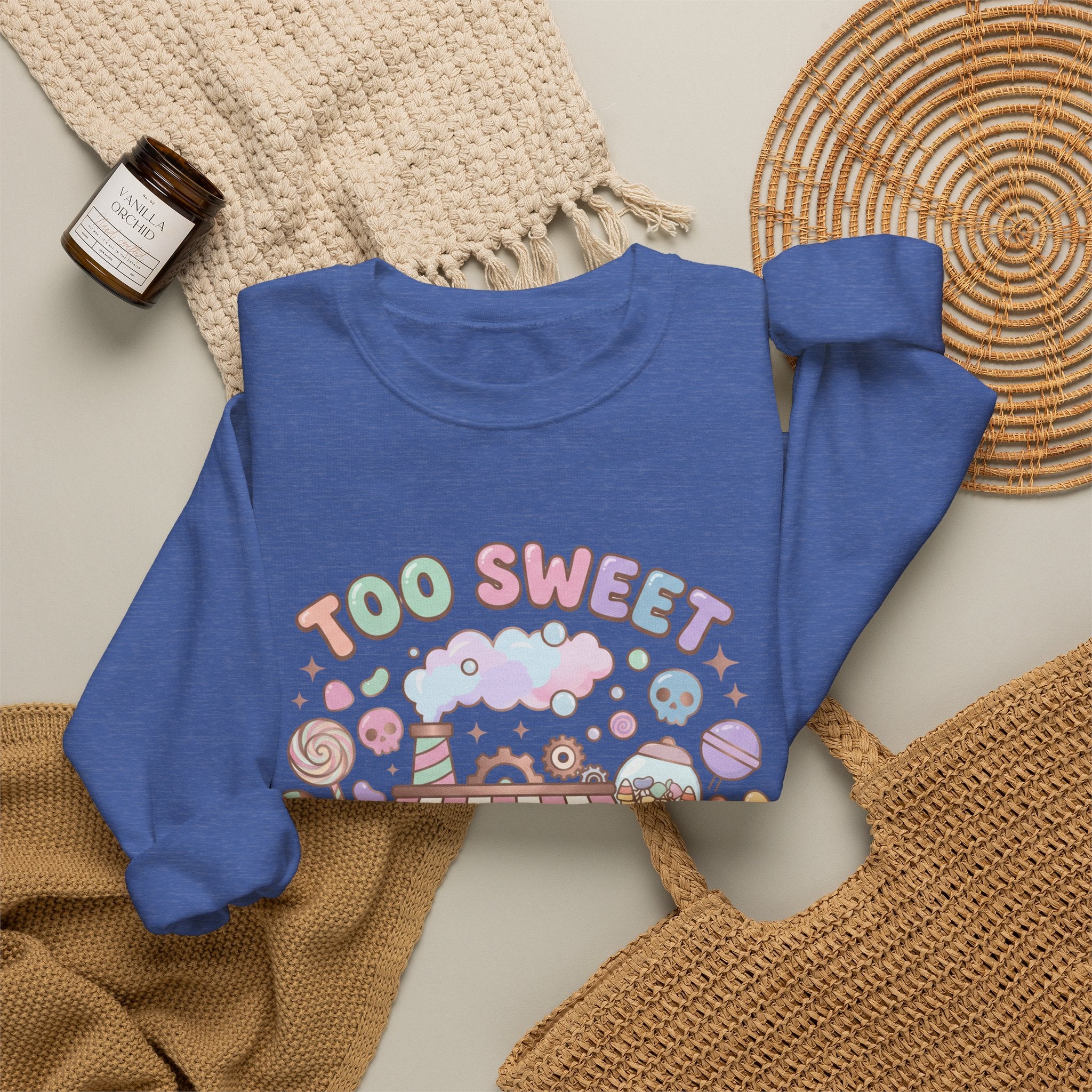 Too Sweet To Be Spooky Sweatshirt - Gildan
