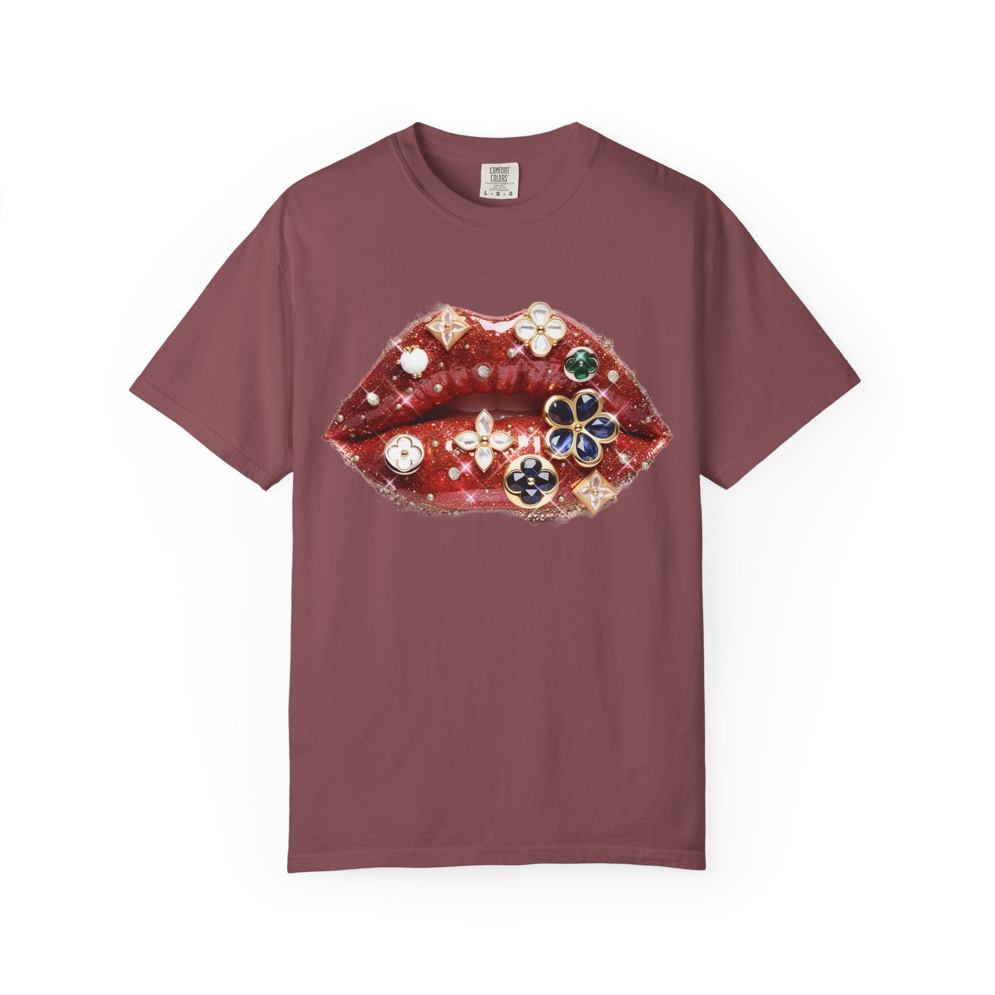 Jewel Lips Tee - Comfort Colors