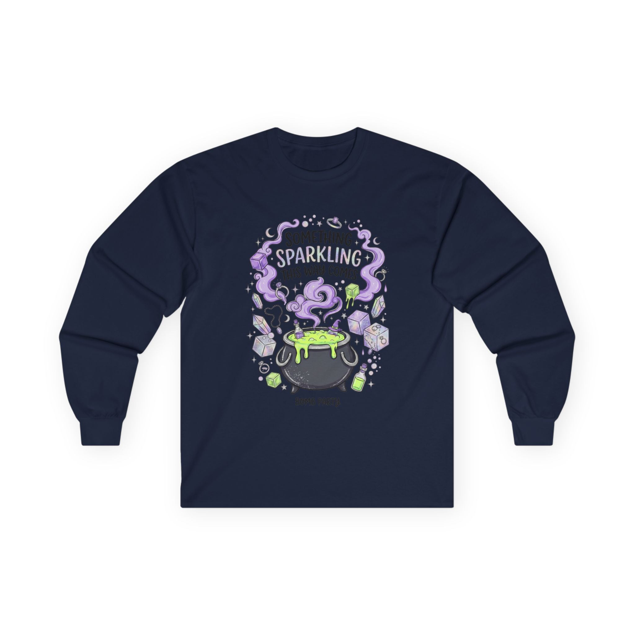 The Spooky Cauldron Long Sleeve Tee - Gildan