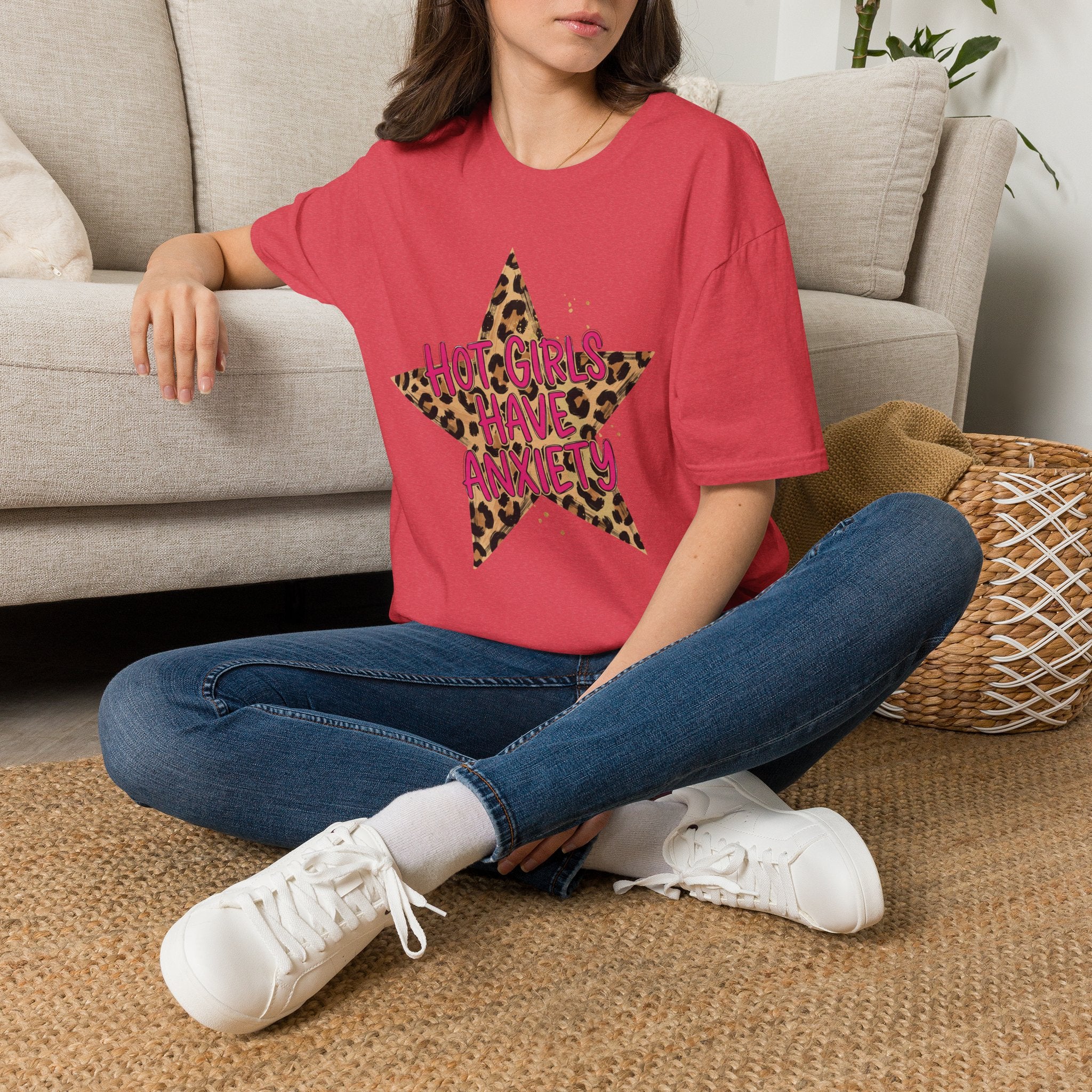 Hot Girls Have Anxiety Tee- Gildan
