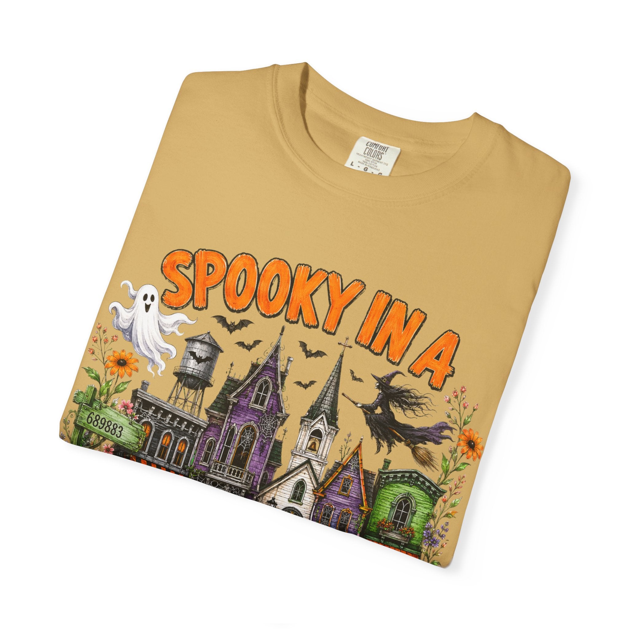 Spooky In A Small Town Tee - Comfort Colors