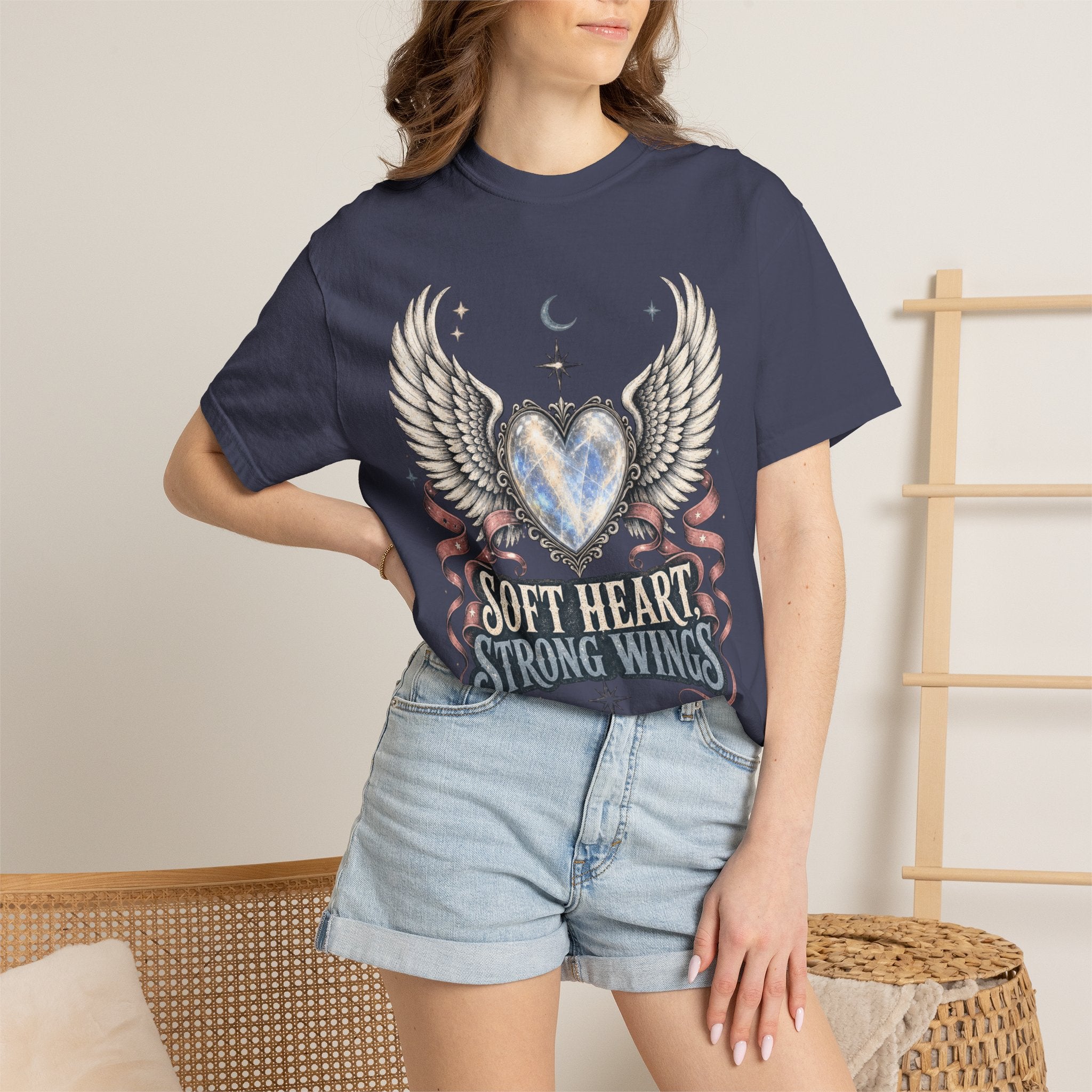 Soft Heart Strong Wings Tee - Comfort Colors