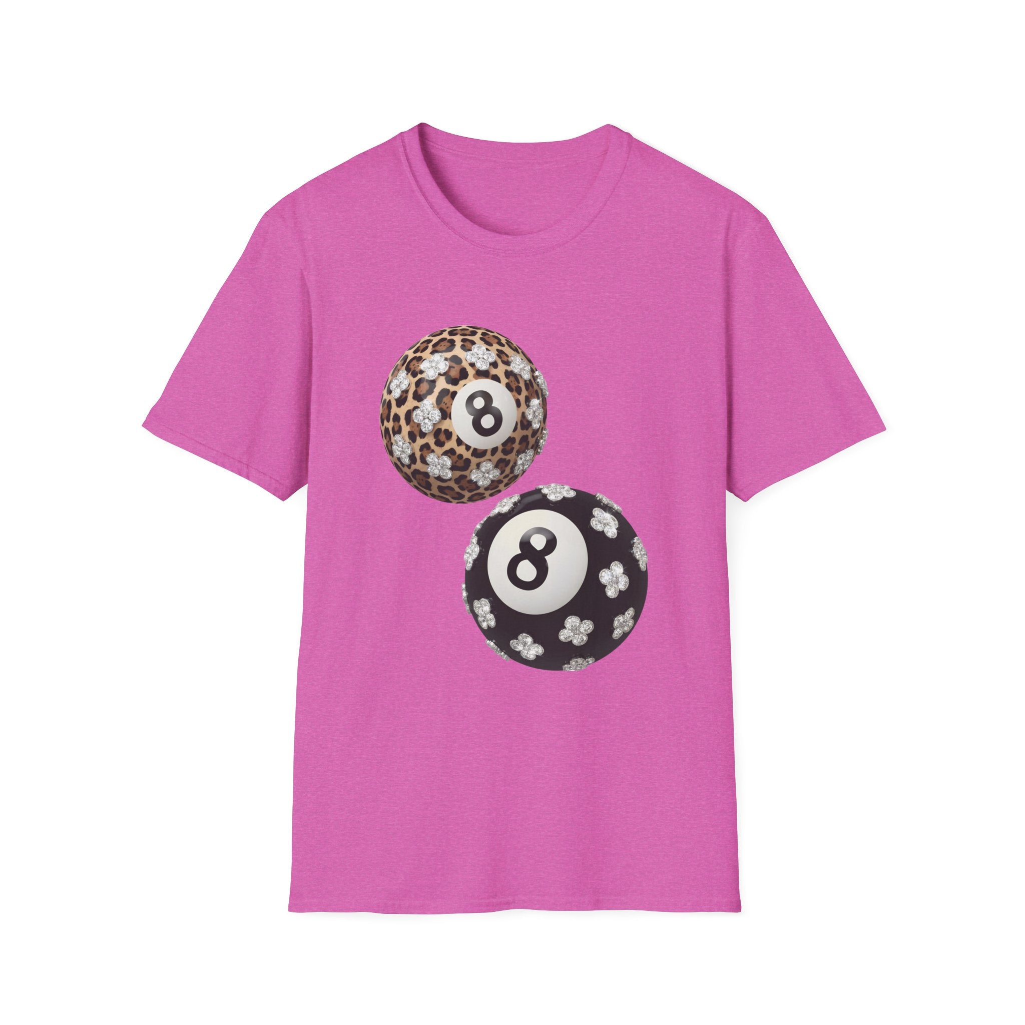 Jeweled Lucky 8 Ball Tee - Gildan