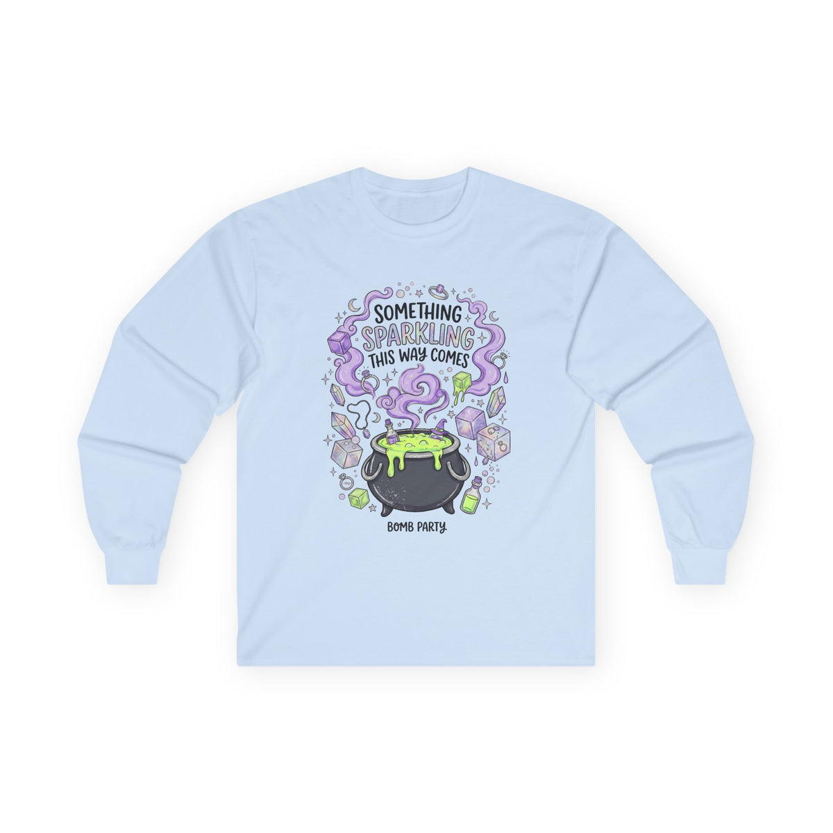 The Spooky Cauldron Long Sleeve Tee - Gildan