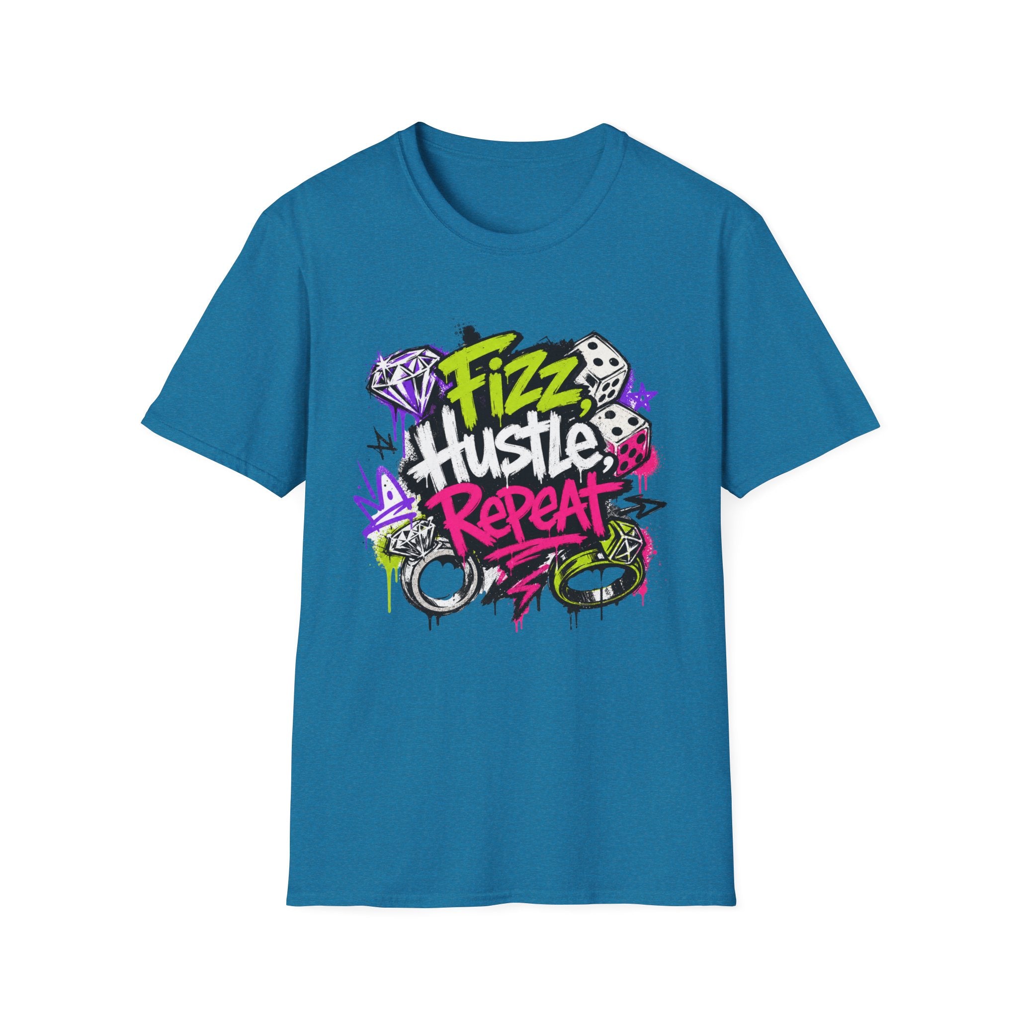Fizz Hustle Repeat Tee - Gildan