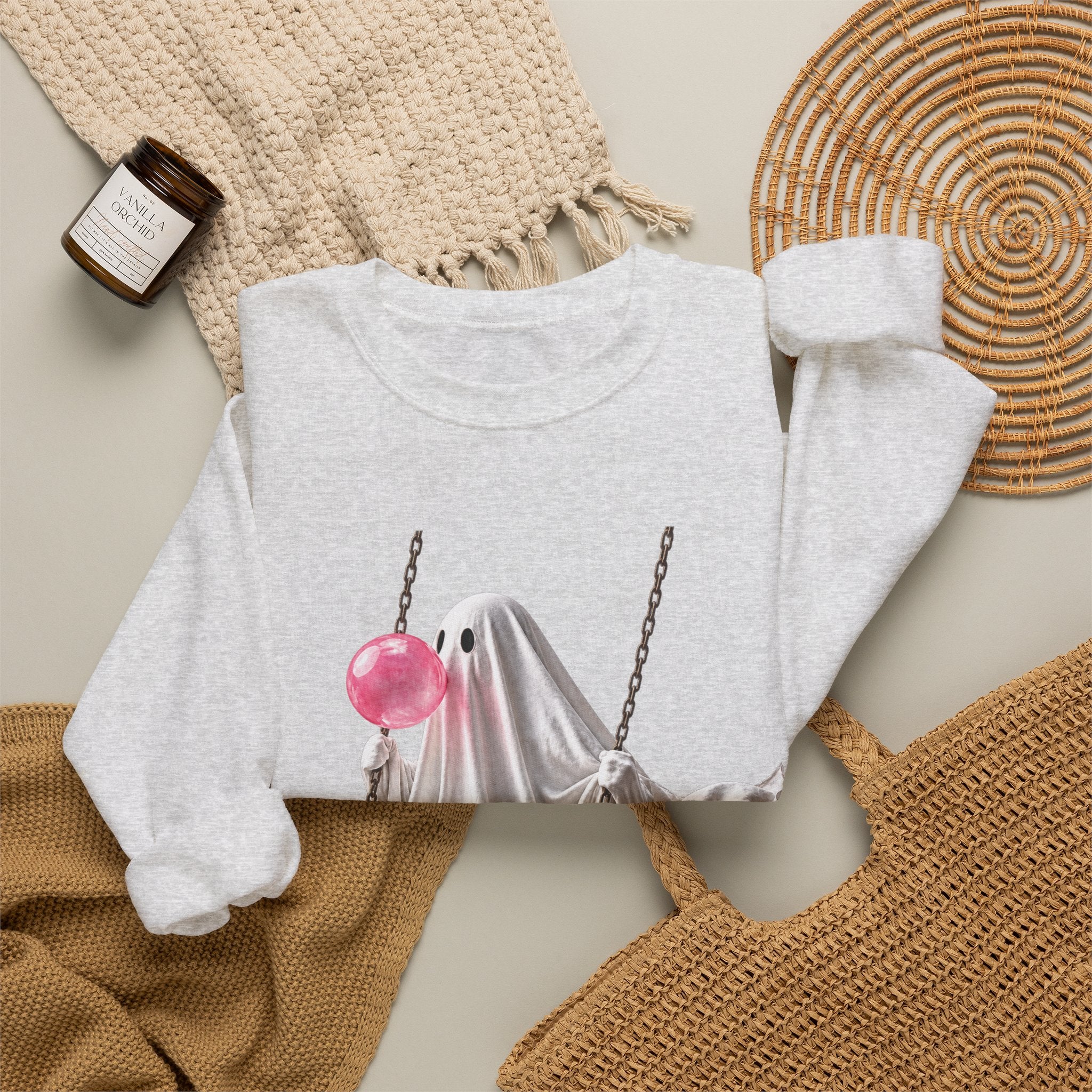 Bubblegum Ghost Sweatshirt - Gildan