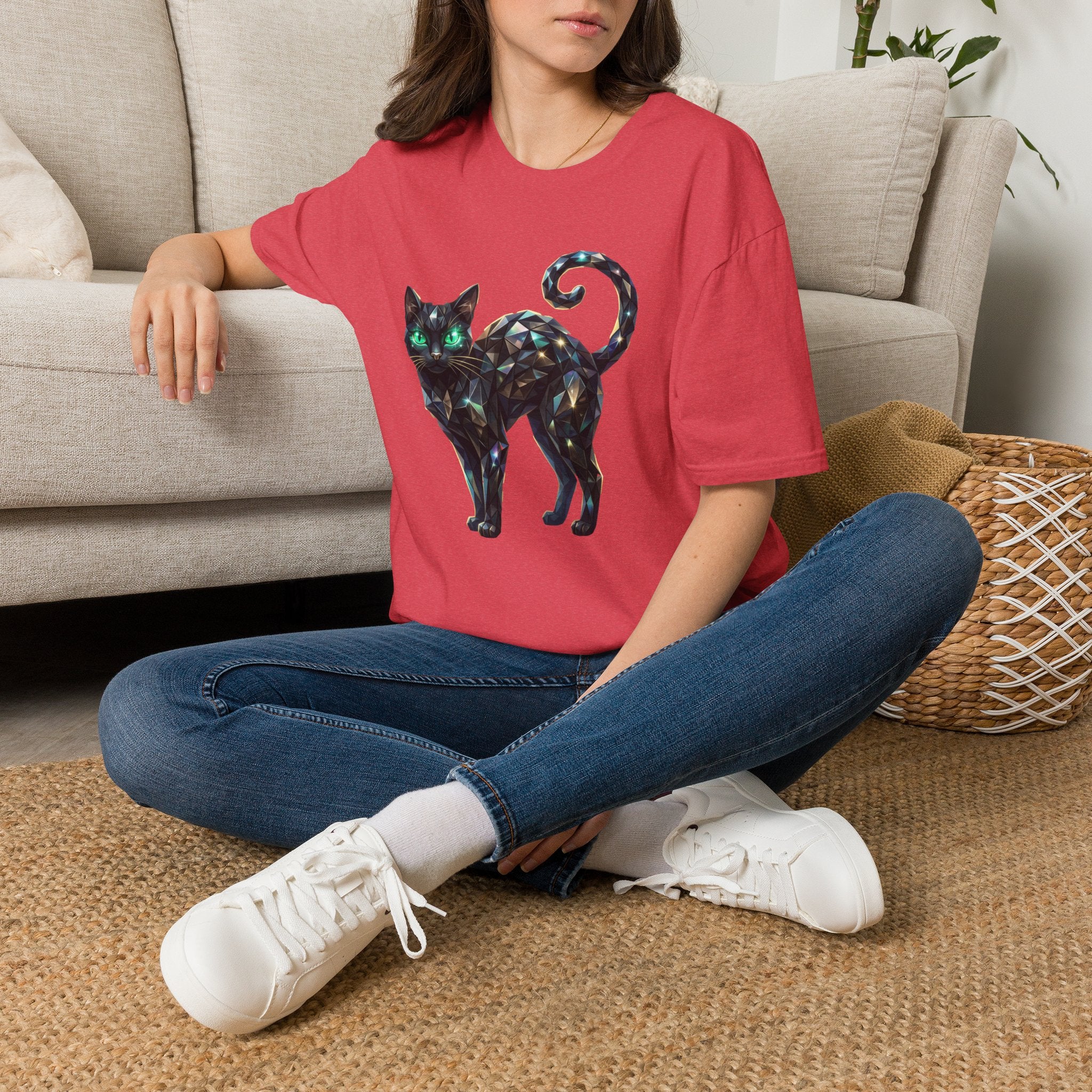 The Jeweled Cat Tee - Gildan
