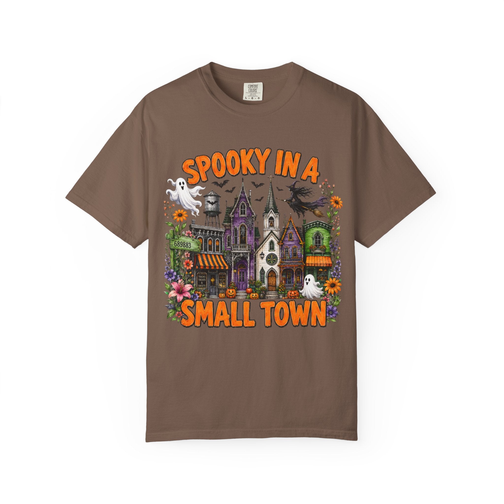Spooky In A Small Town Tee - Comfort Colors