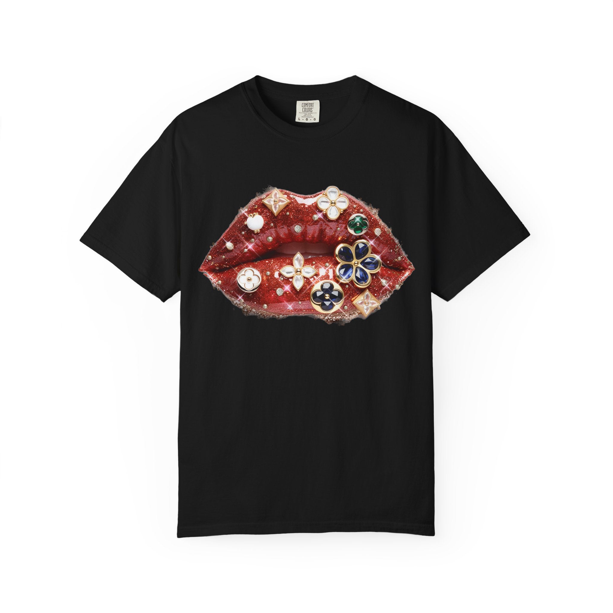 Jewel Lips Tee - Comfort Colors