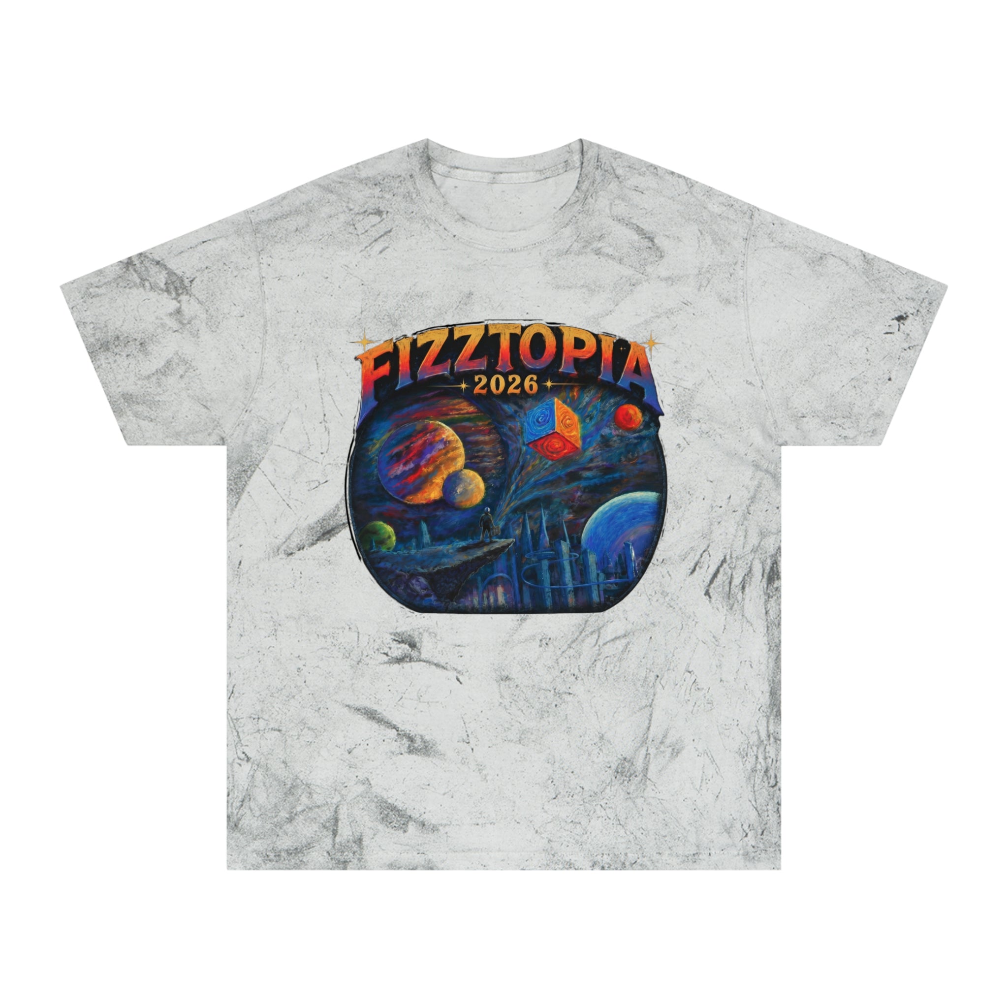 Daddy Ring Bomb's Fizztopia Galaxy Shirt Marbled Wash - Comfort Colors