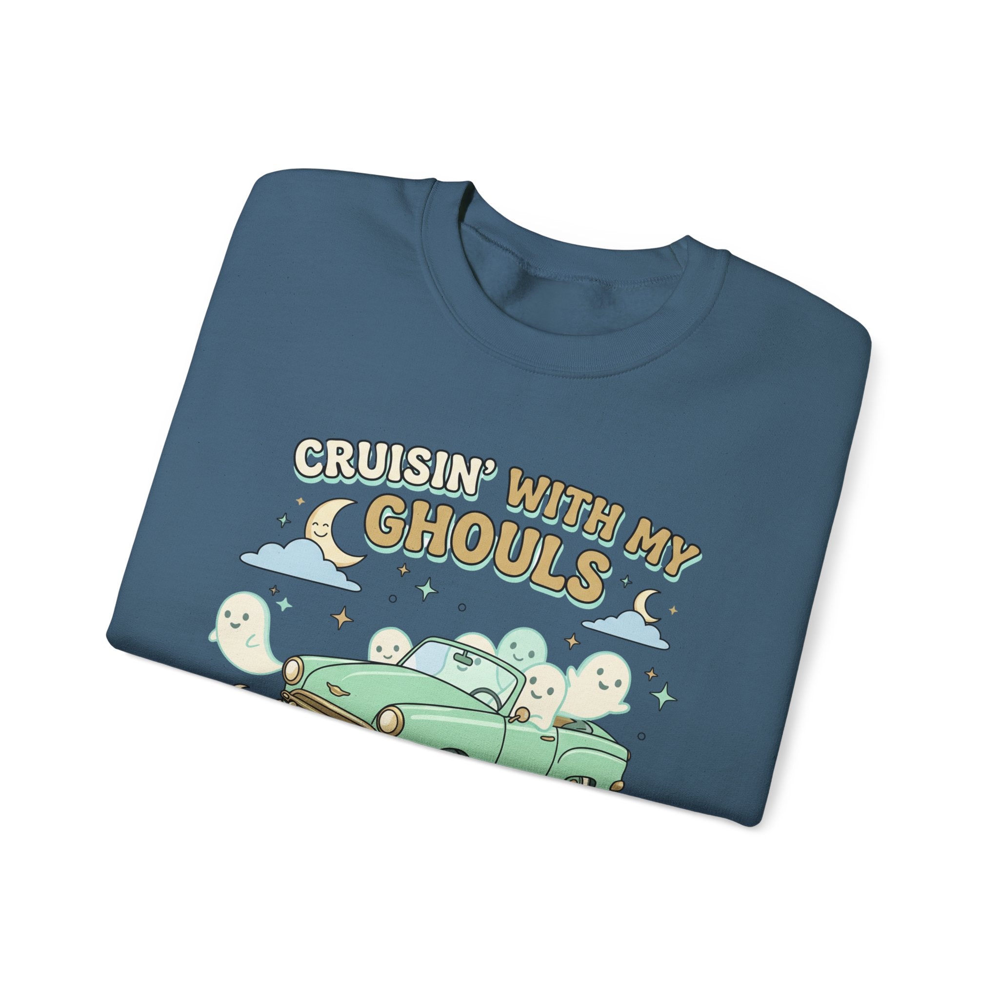 Cruisin' With My Ghouls Sweatshirt - Gildan