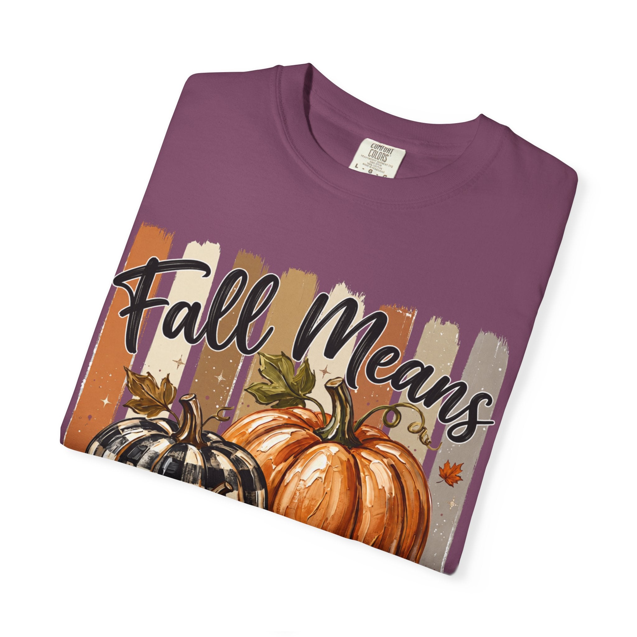 Fall Means Football Tee - Comfort Colors