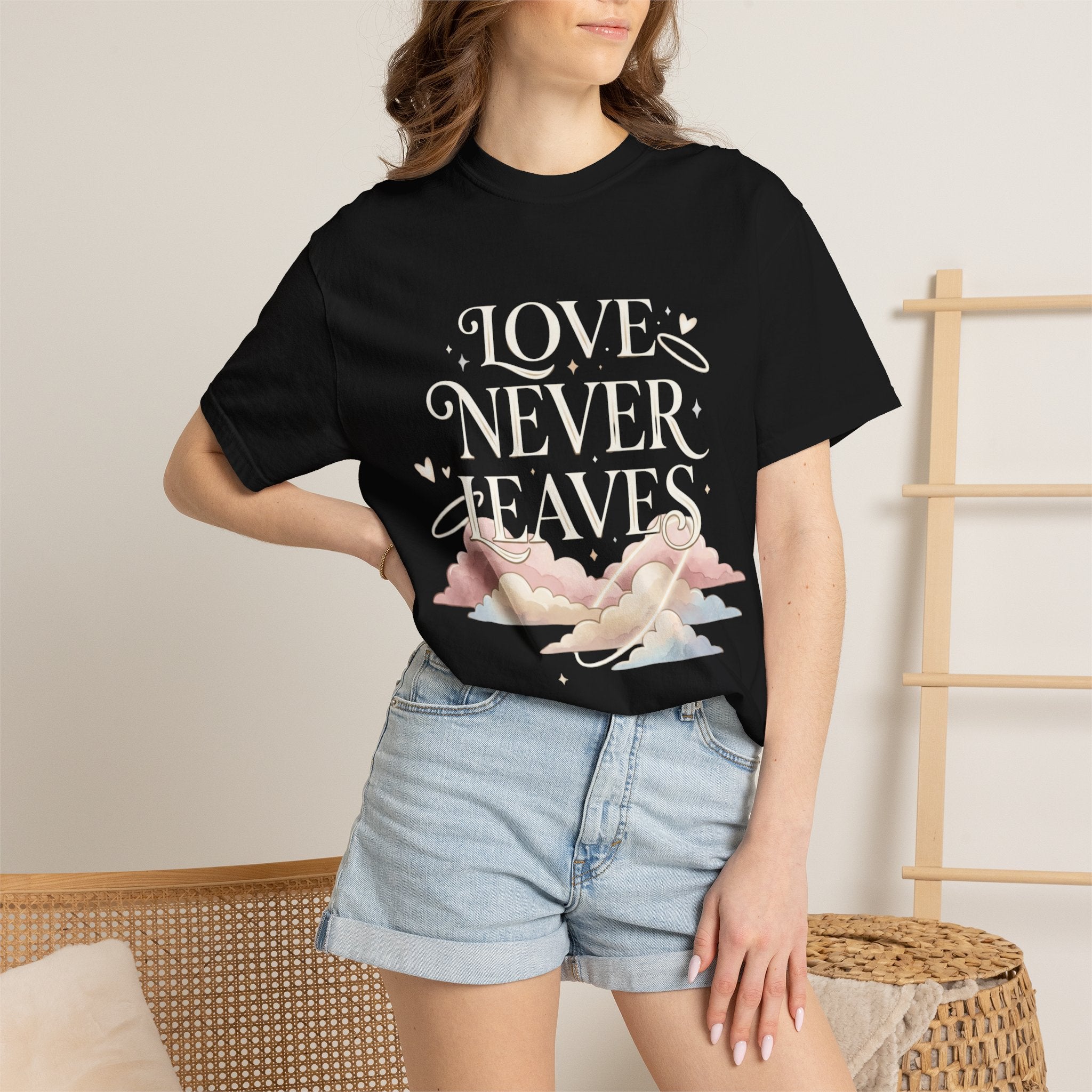 Love Never Leaves Tee - Comfort Colors