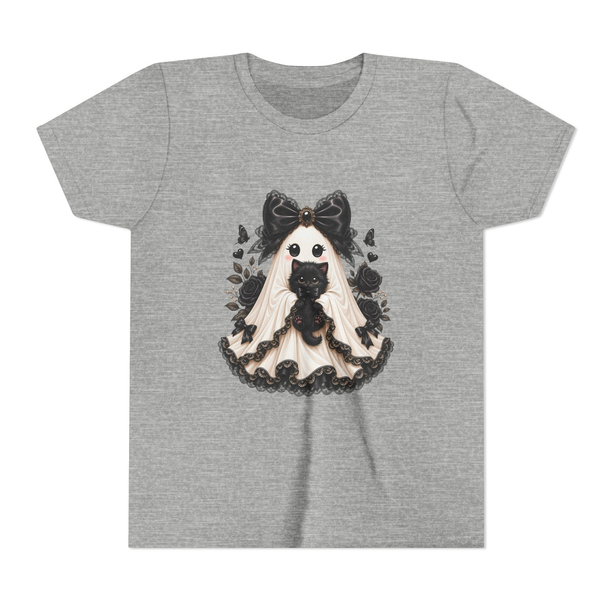 Lace Kitten Ghost Tee - Youth Tee