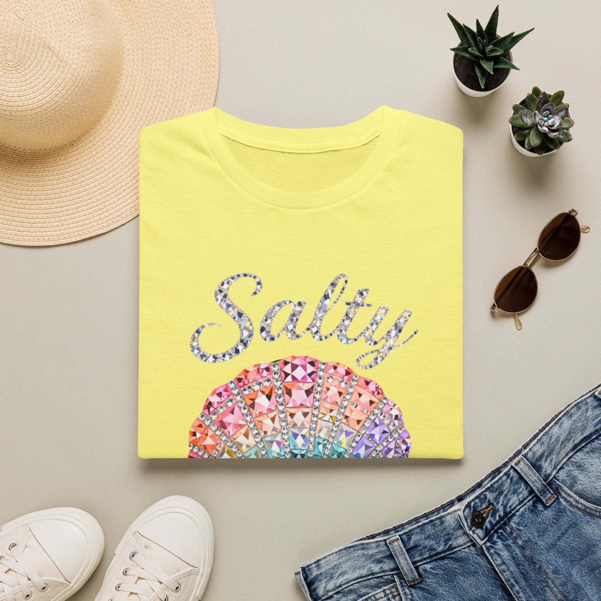 Salty Soul Jewel Tee - Gildan