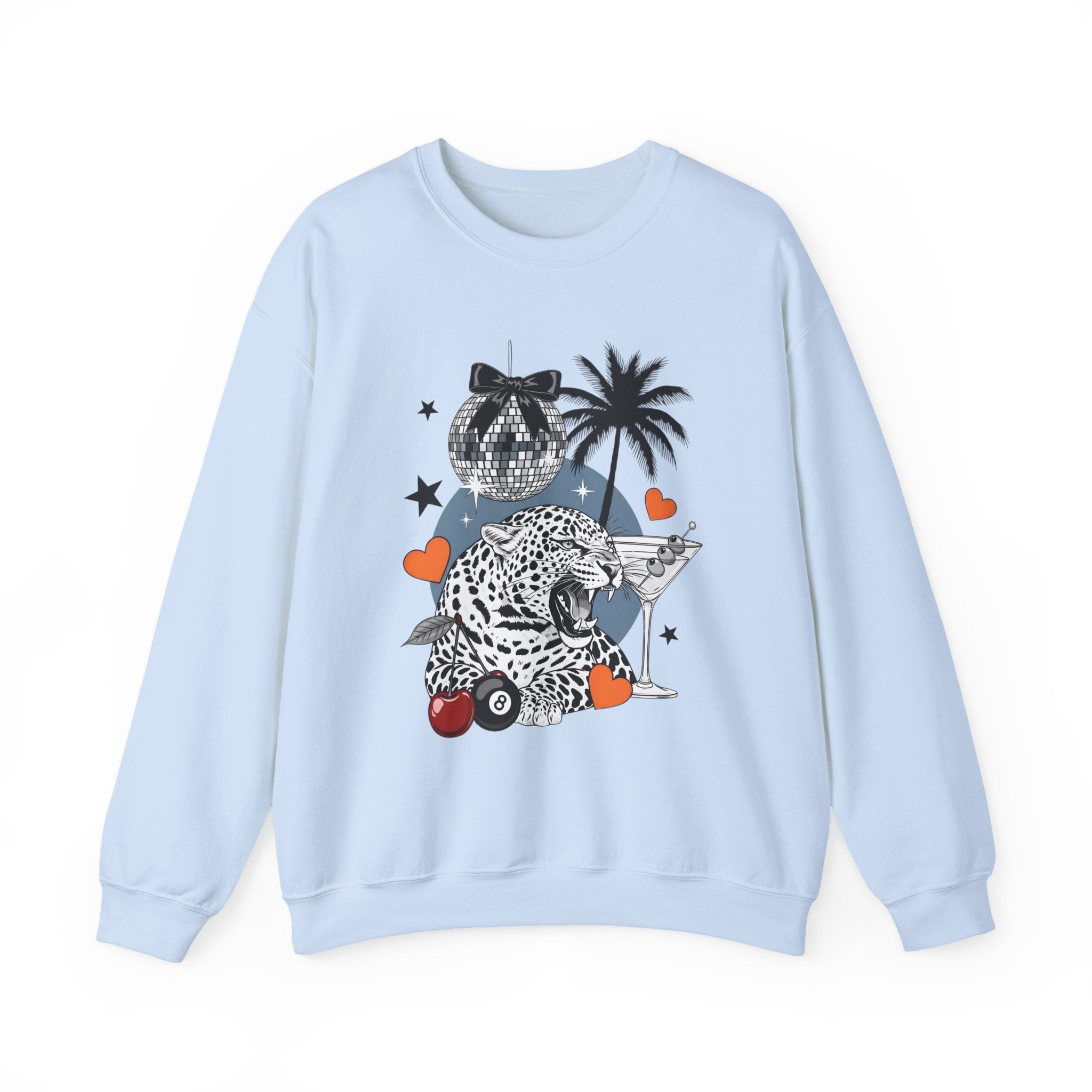 Disco Cheetah Sweatshirt - Gildan