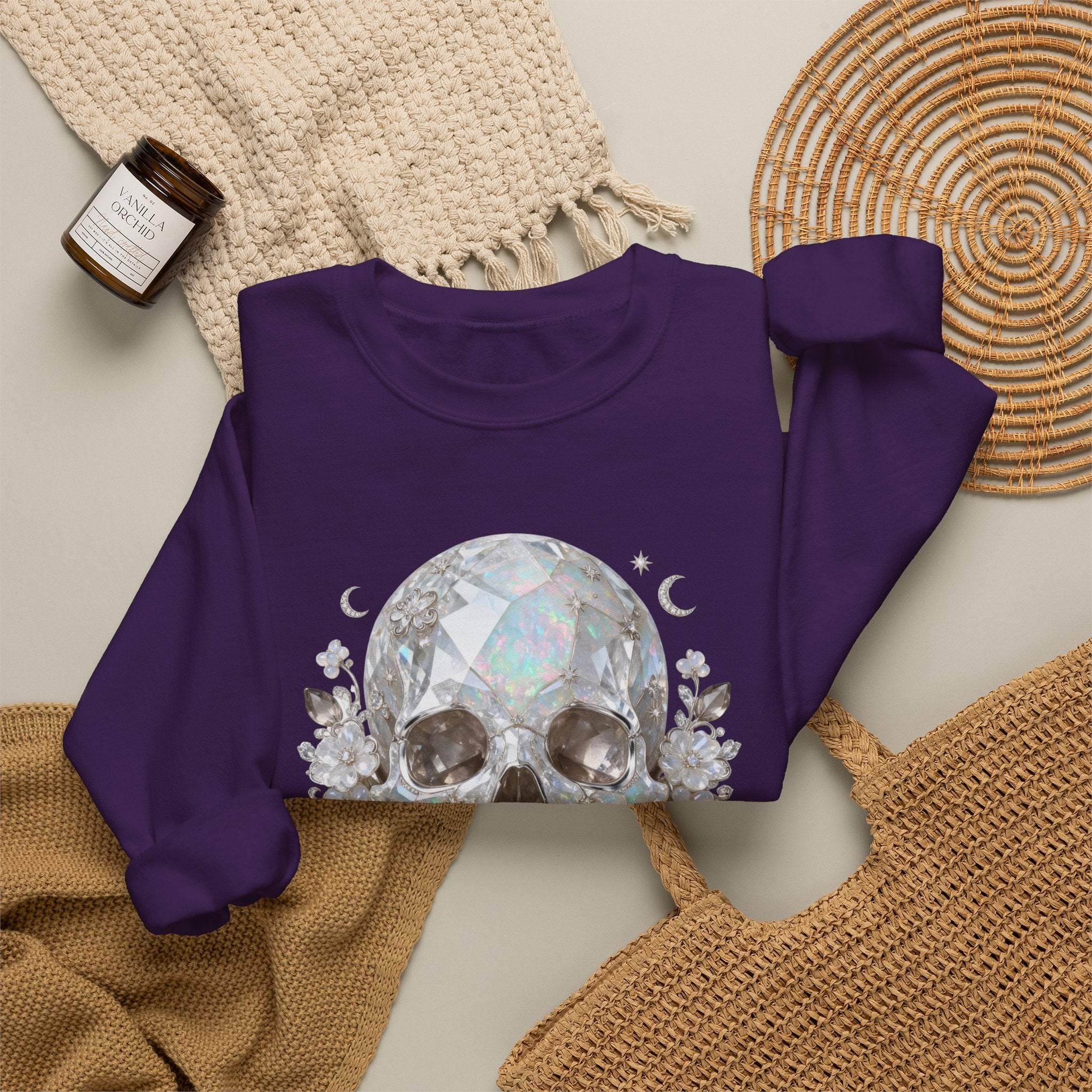 The Moonstone Skull Sweatshirt - Gildan